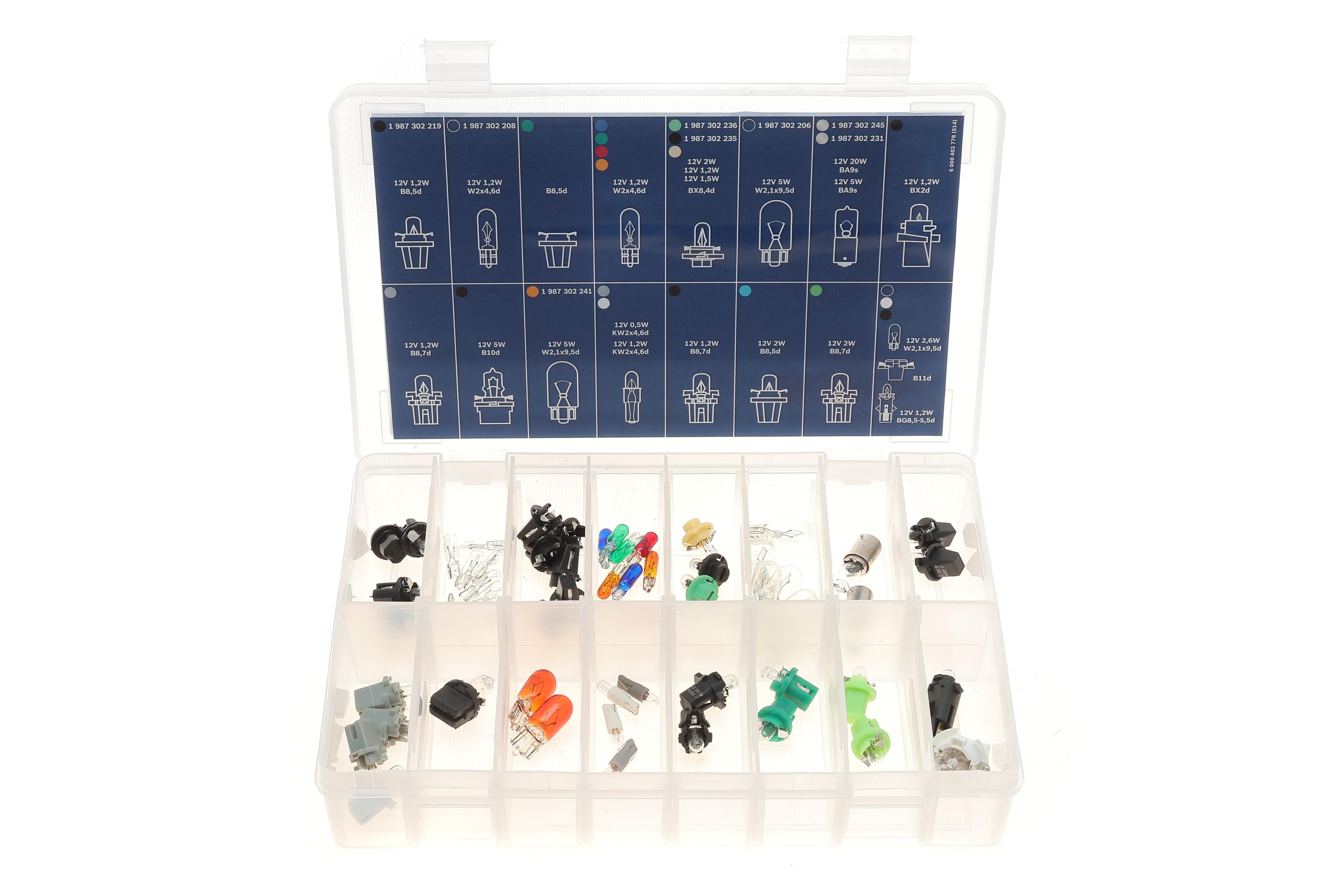 Набір автолампочок W5W/WY5W/PBX4/PBT5/PBX5/PB7 12V 1.2W W2X4,6D