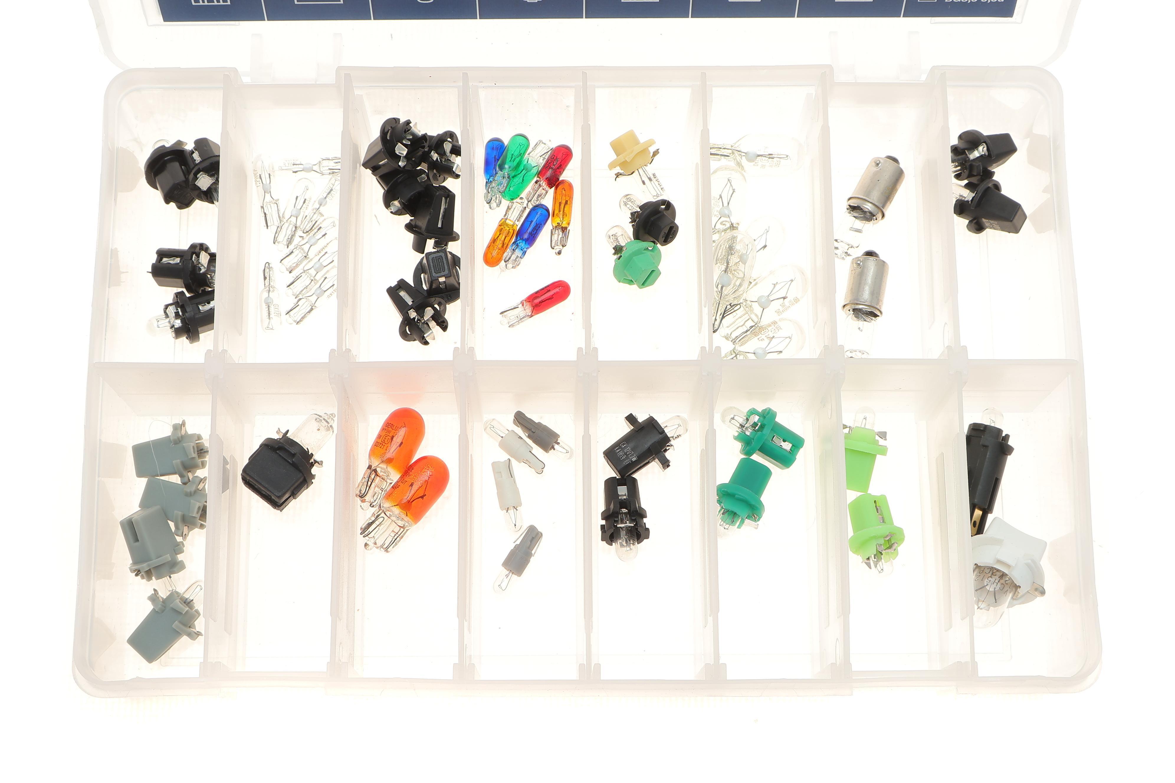 Набір автолампочок W5W/WY5W/PBX4/PBT5/PBX5/PB7 12V 1.2W W2X4, 6D