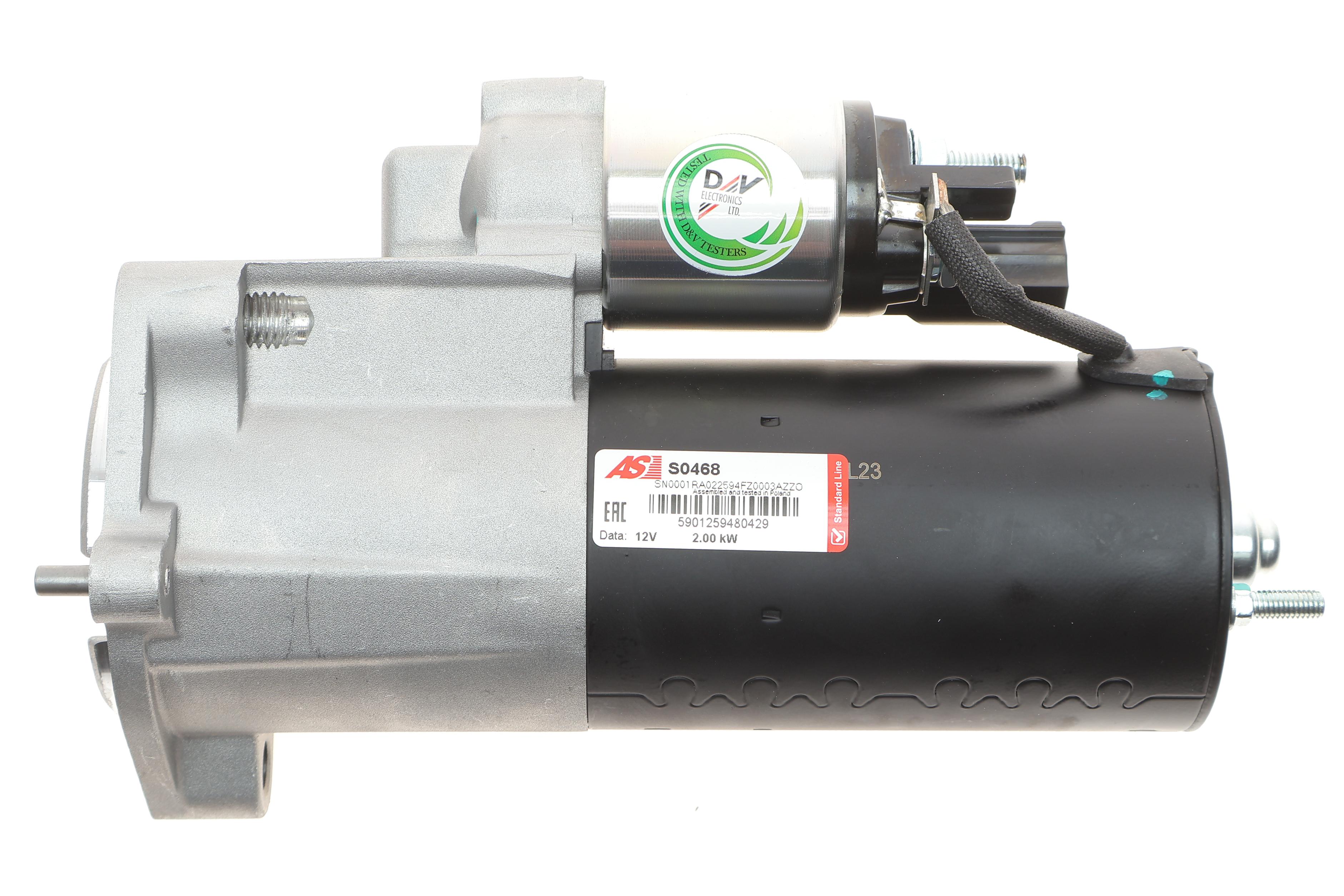 Стартер Audi A4/A6/Seat Exeo 2.0TDI 04-13 (12V/2kw) (z=9)