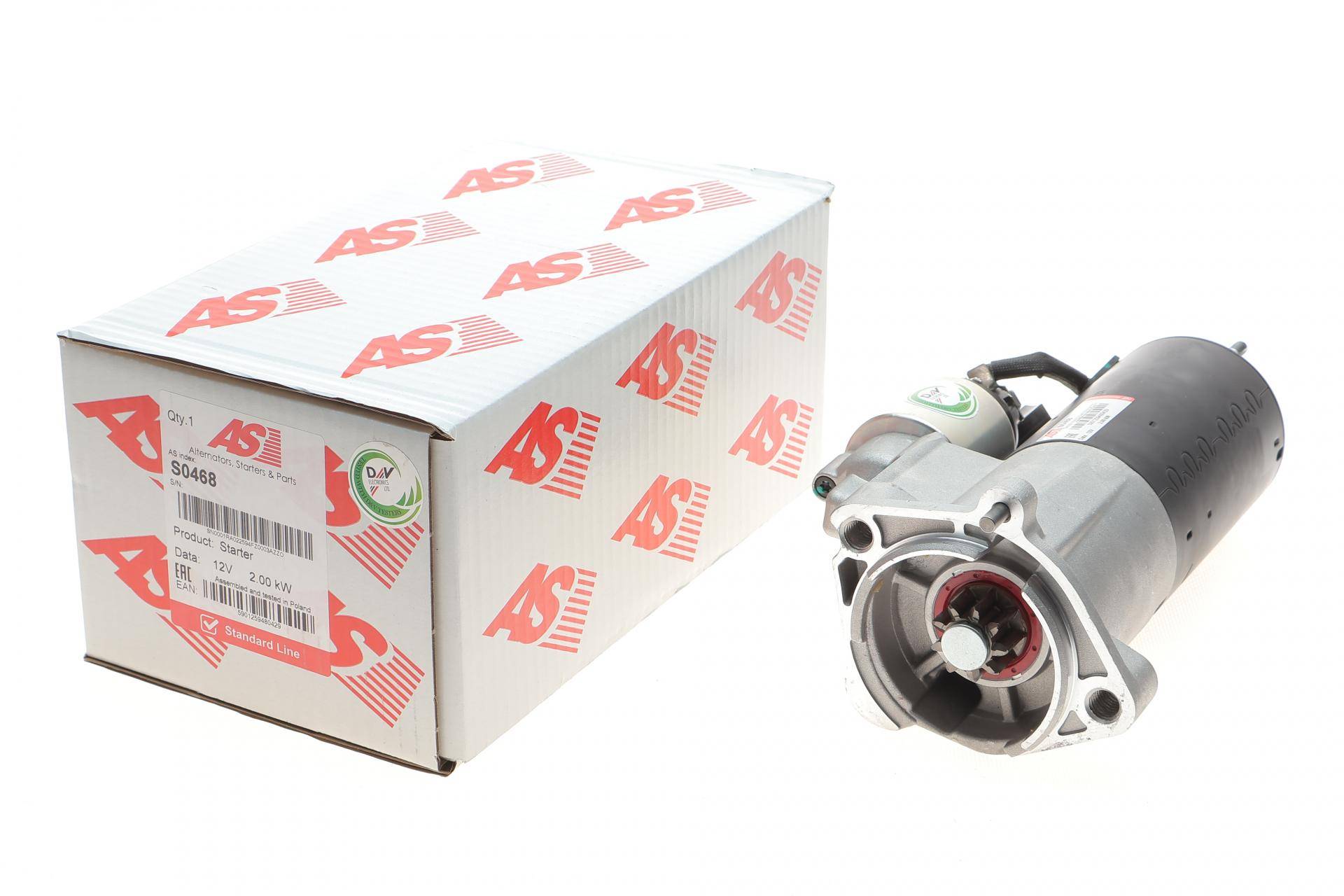 Стартер Audi A4/A6/Seat Exeo 2.0TDI 04-13 (12V/2kw) (z=9)