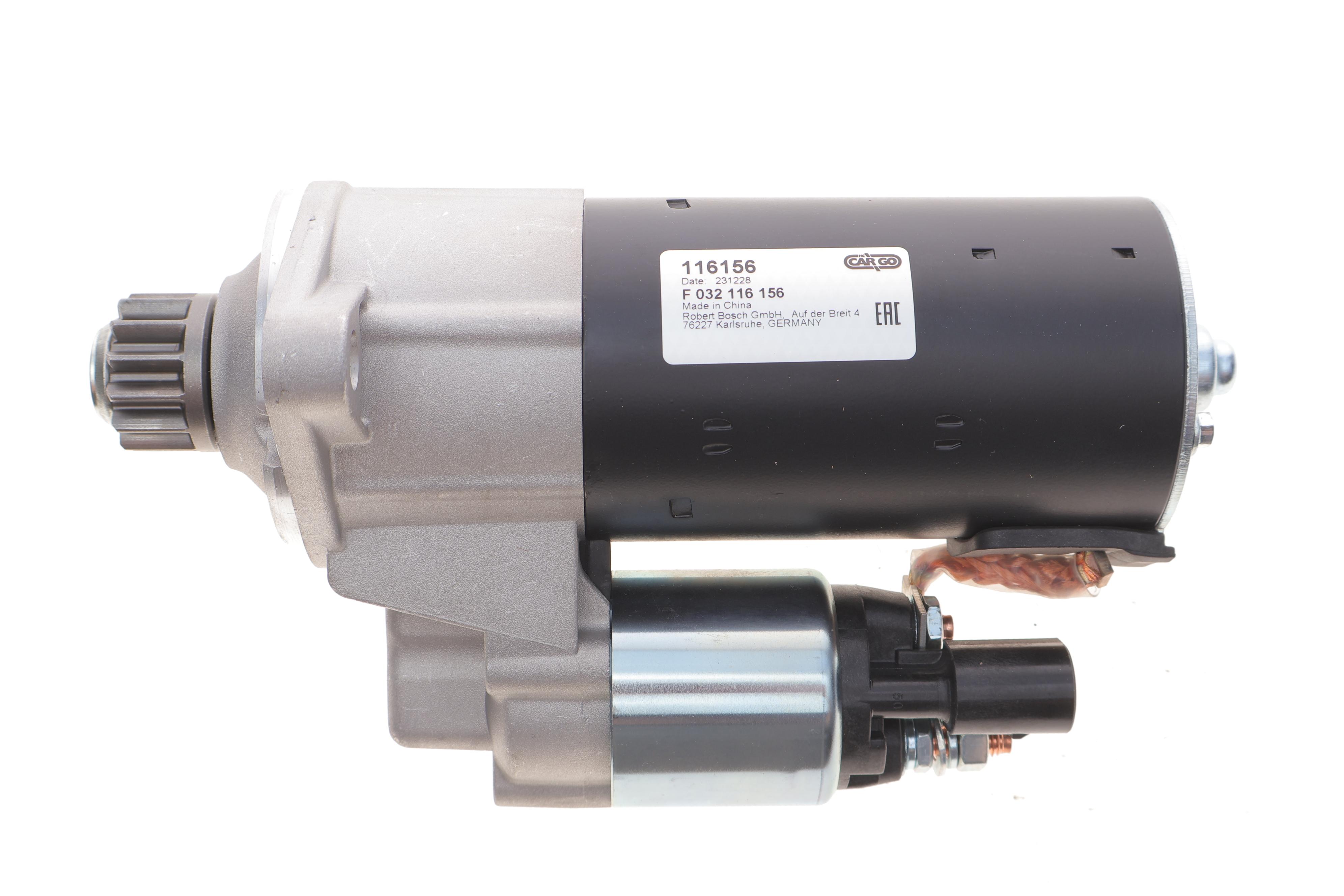 Стартер VW Caddy III/IV/V 12-/Passat B7 2.0 TDI 10-13 (12V/2kw) (z=13) = 116156