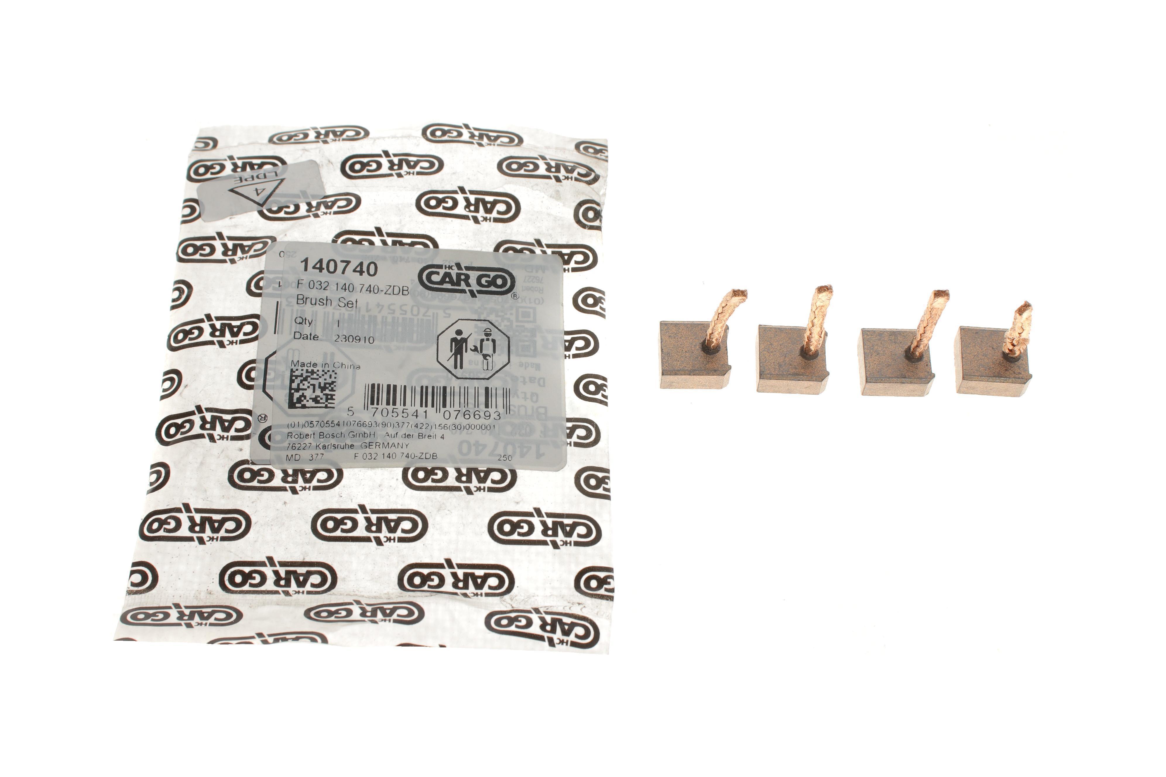 Щітки стартера Toyota Yaris 99-05 = 140740