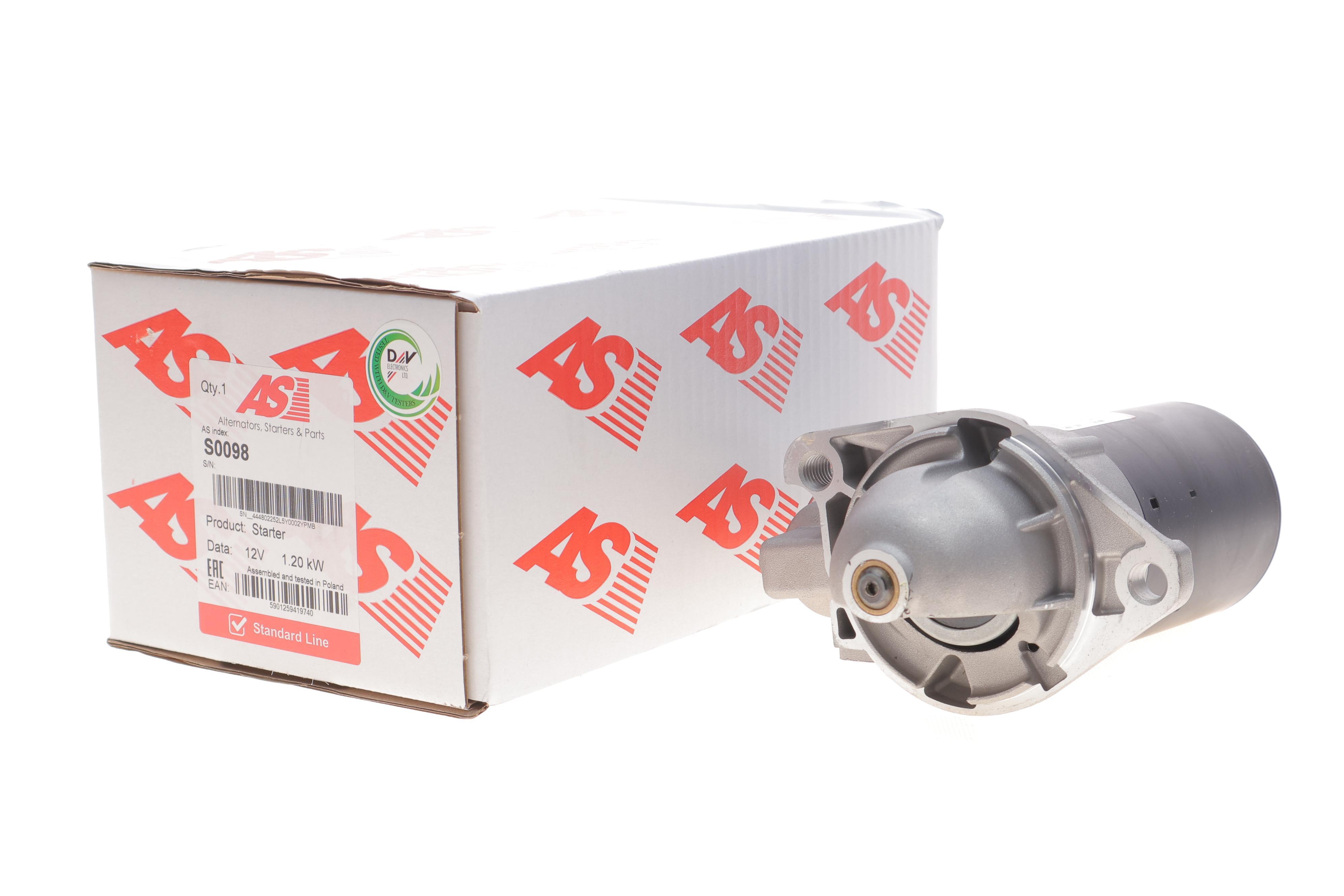 Стартер Chevrolet Lacetti 1.8 05-/Opel Astra G/H 2.0 98-10 (1.2kw) (z=9)