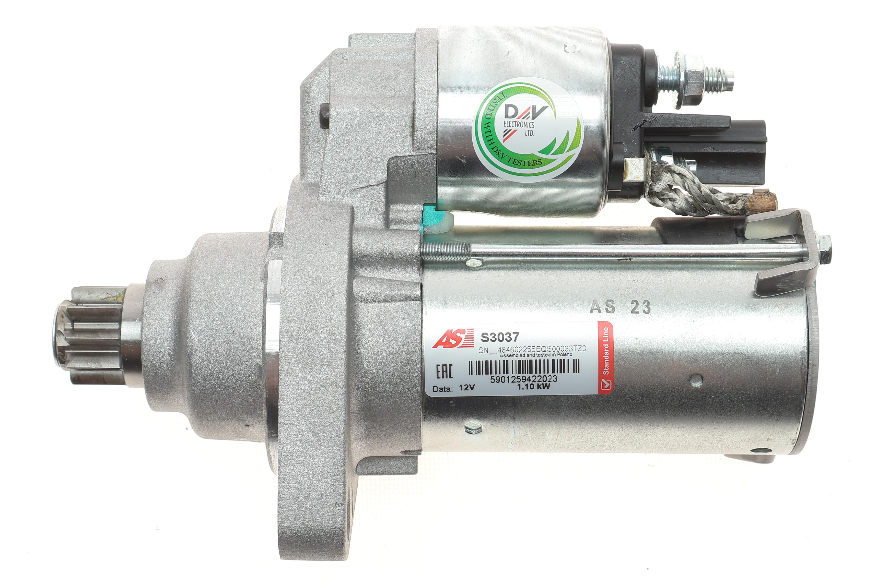 Стартер Audi A3/Skoda Fabia/Superb/Yeti/VW Golf/Passat 1.6 TSI/1.8/2.0 FSI 05-12 (1.1kw)(z=10)