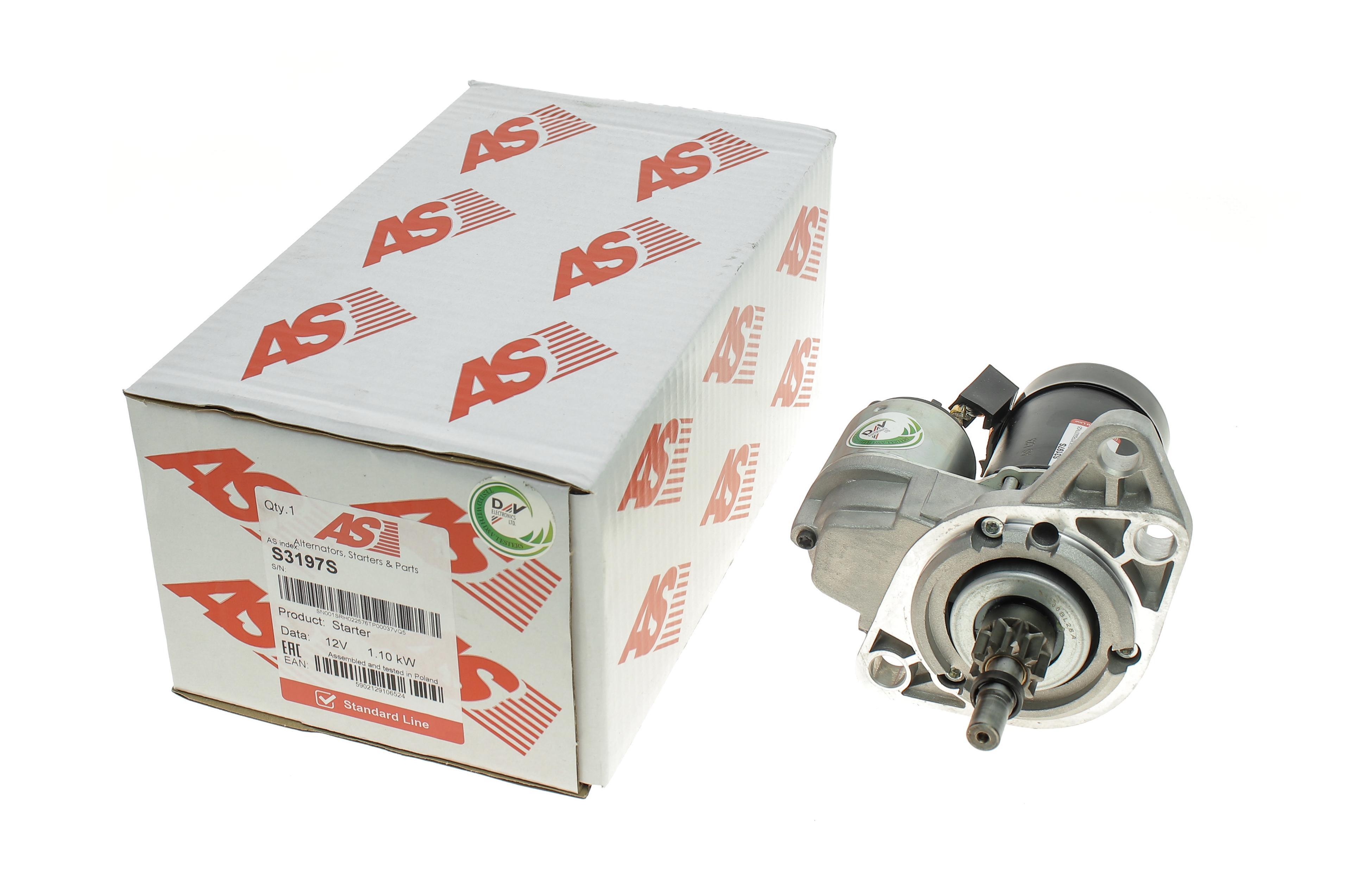 Стартер VW Caddy I/II 82-00/T4 90-03 (12V/1.1kw) (z=9)