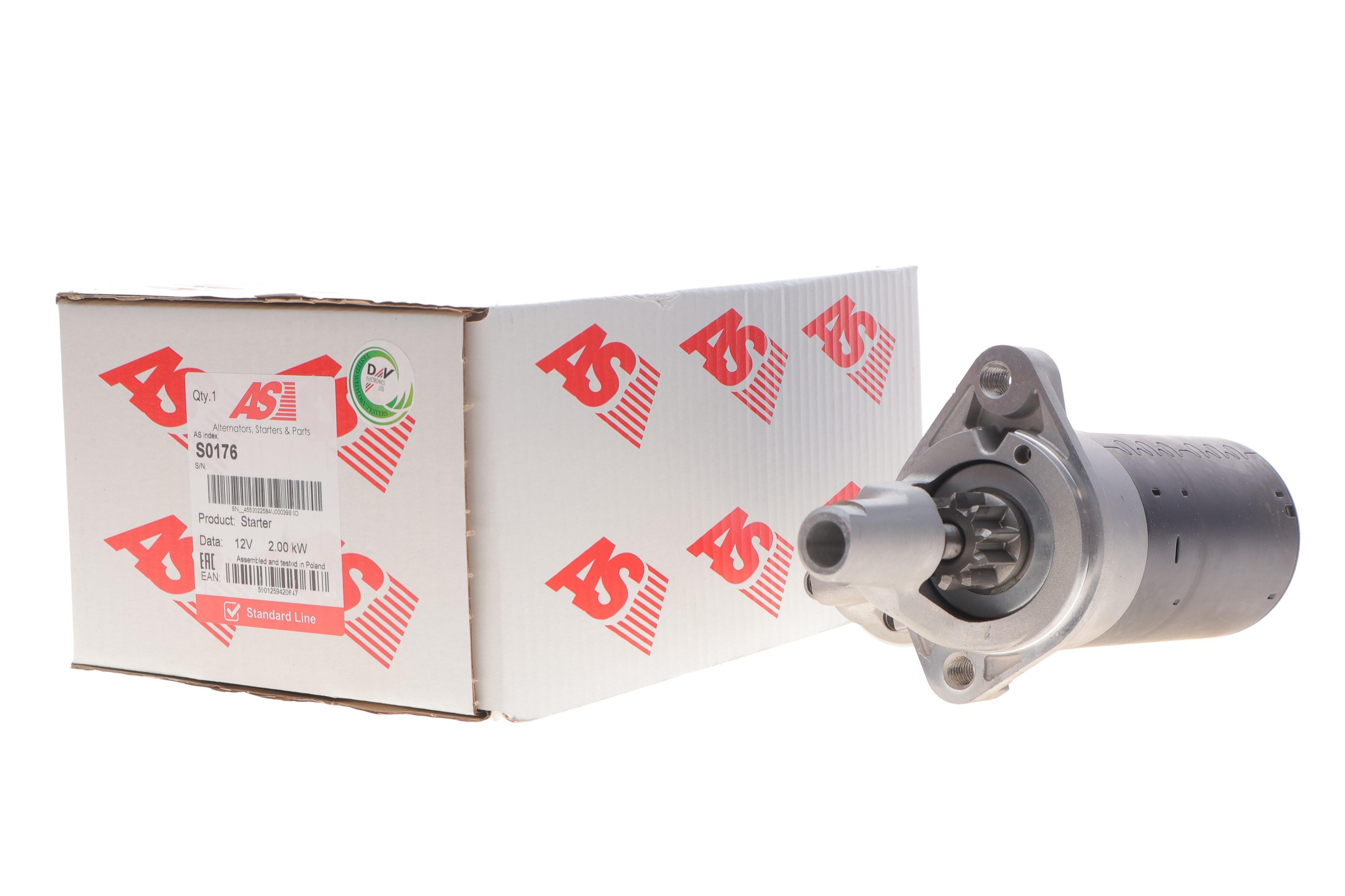 Стартер Audi A4/A6/A8 2.5 TDI 97-06 (2kw) (z=10)