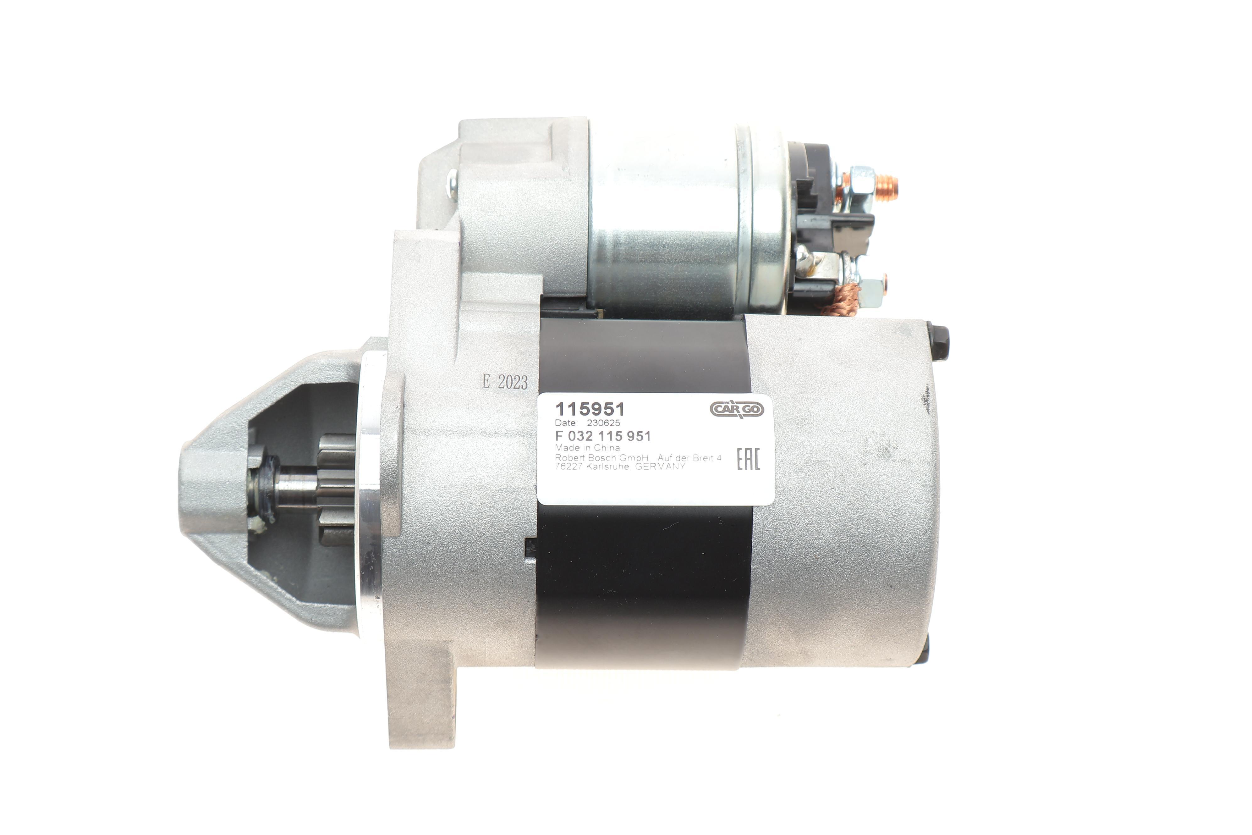 Стартер Smart Cabrio/Fortwo/Roadster 0.6/0.7 M160 00-07 (12V/0.8kw) (z=9) = 115951