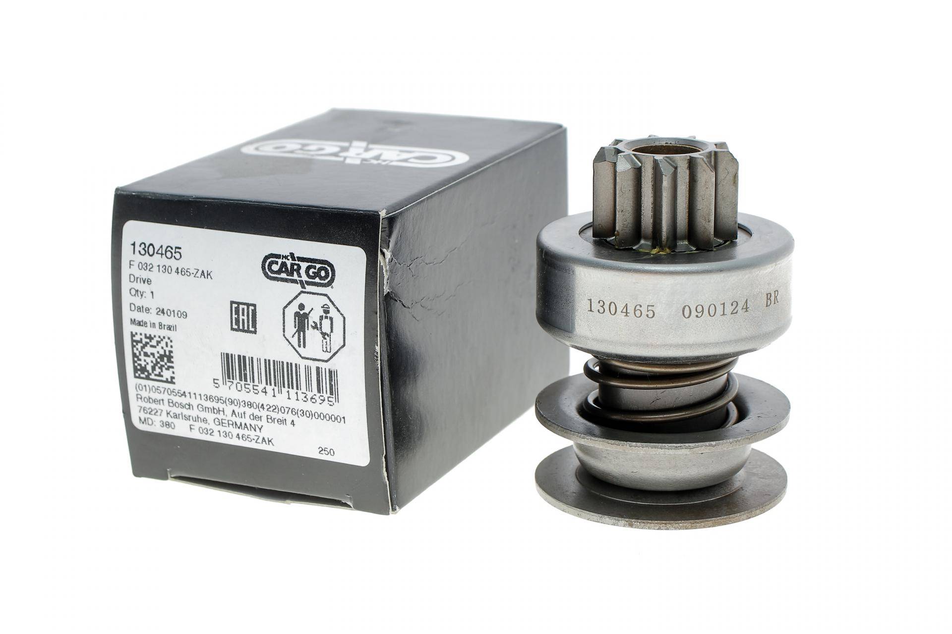 Бендикс стартера Opel Ascona/Kadett/Vectra A (z=9) (12 шлицов, d=26мм) = 130465