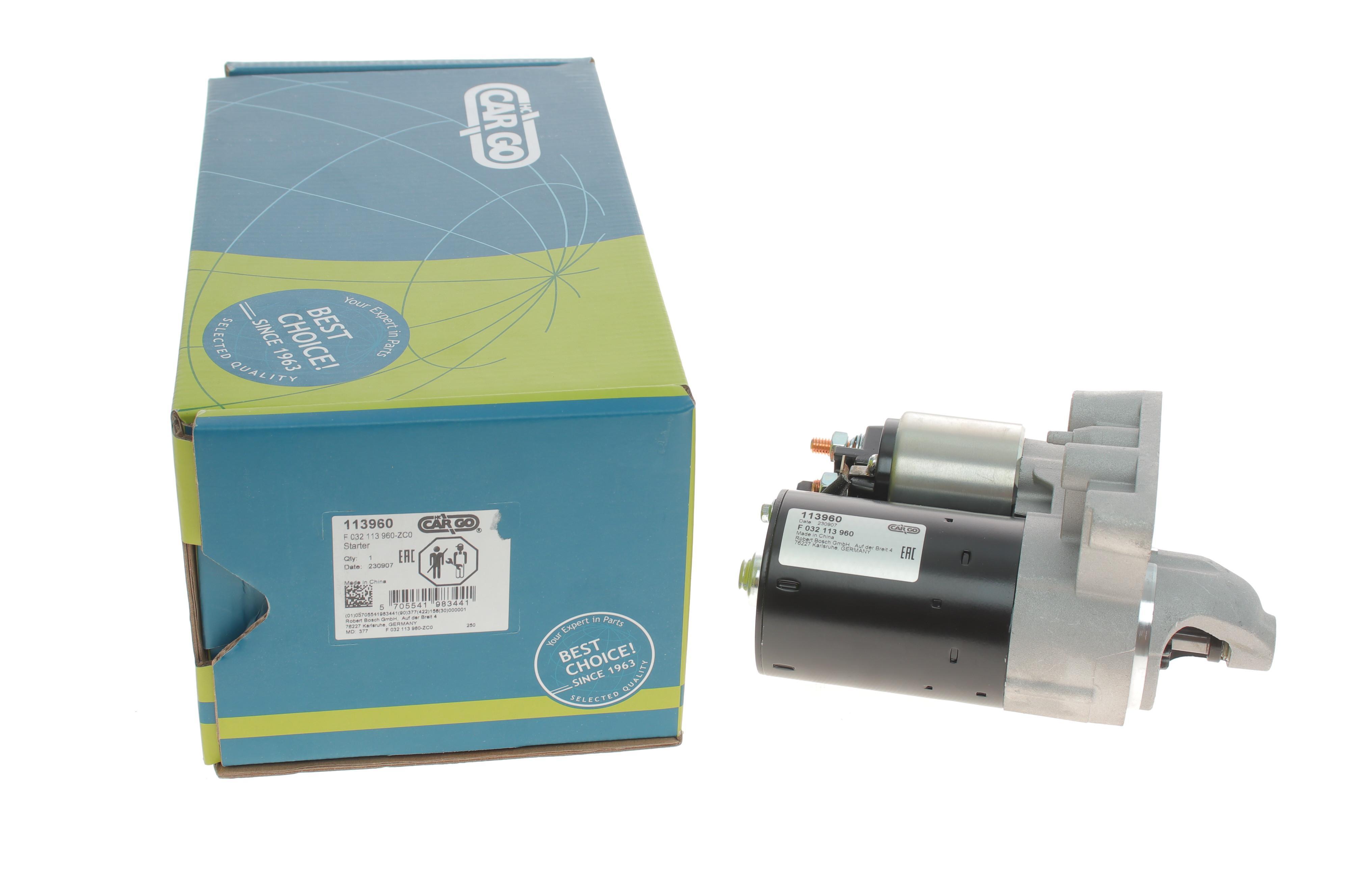 Стартер Citroen Berlingo/Peugeot Partner 1.6 09- (12V/0.9kw) (z=10/11) = 113960