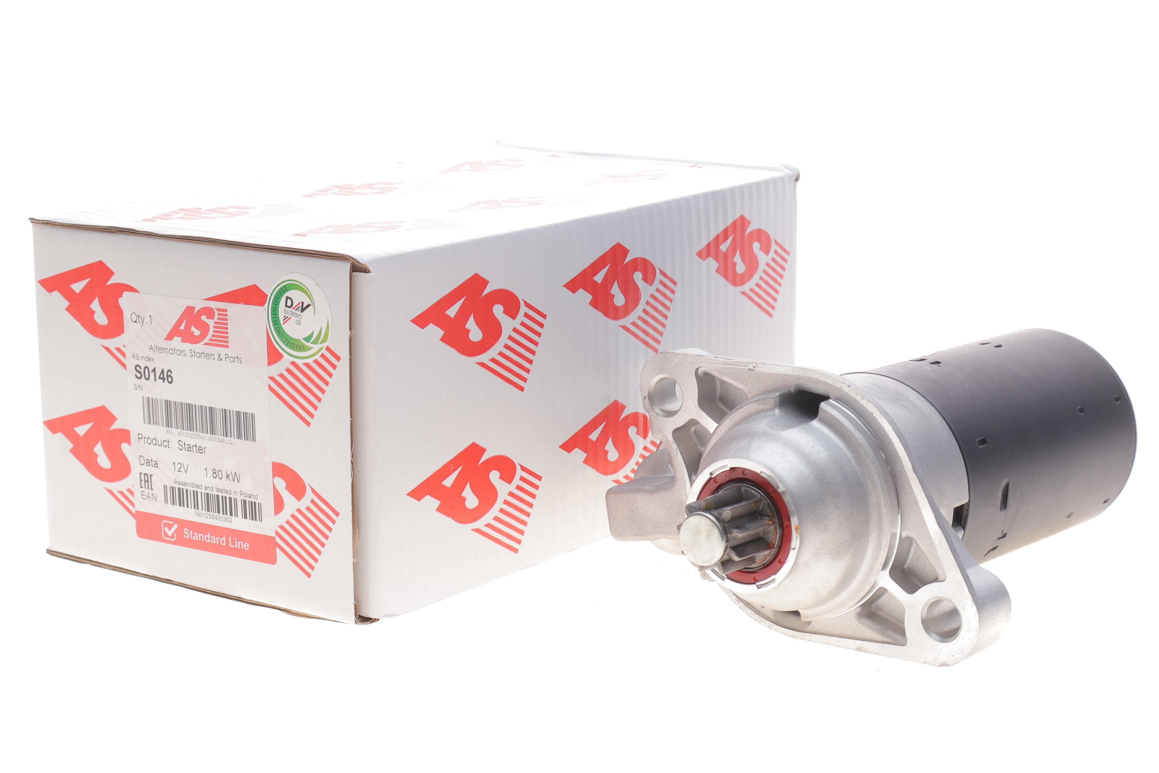 Стартер VW Golf III 2.8-2.9 VR6 /IV 2.3 V5 92-06 (12V/1.8kw) (z=9)