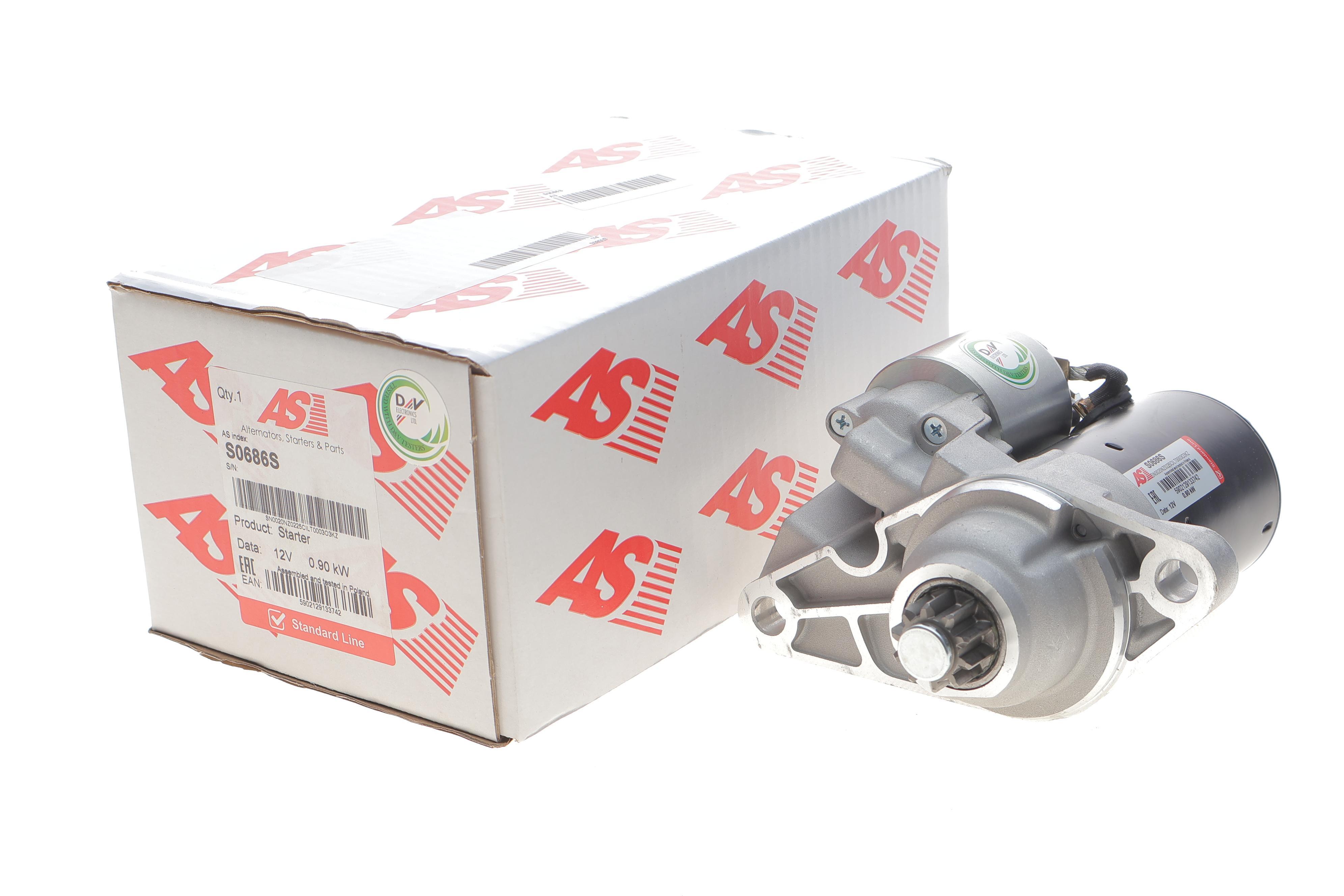 Стартер Audi A2 1.4-1.6/1.2-1.4 TDI 00-05/VW Golf 1.4-1.6 97-06 (0.9kw)z=10