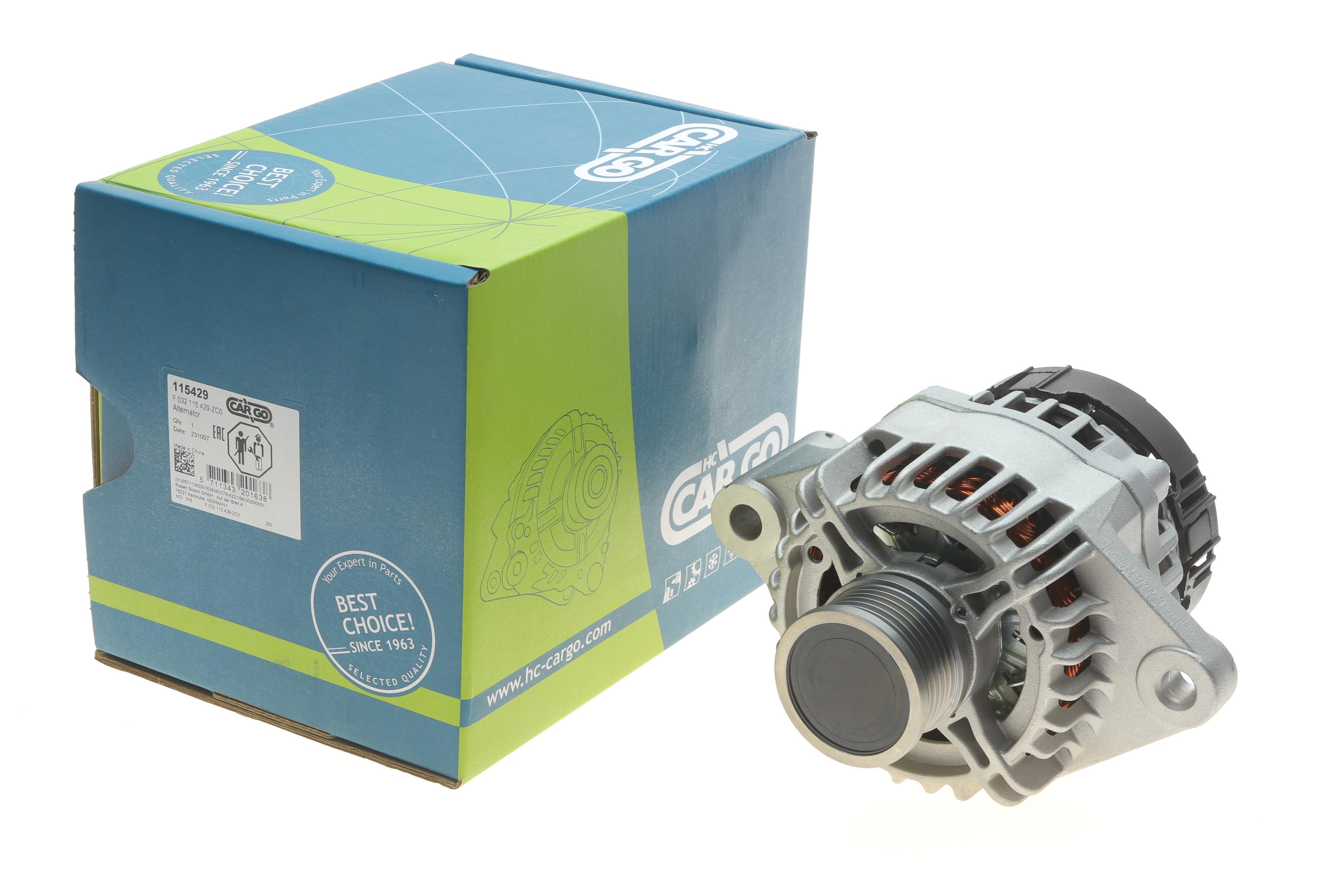 Генератор Fiat Doblo/Ducato/Opel Combo 1.6/2.0D 10- (14V/120A) = 115429