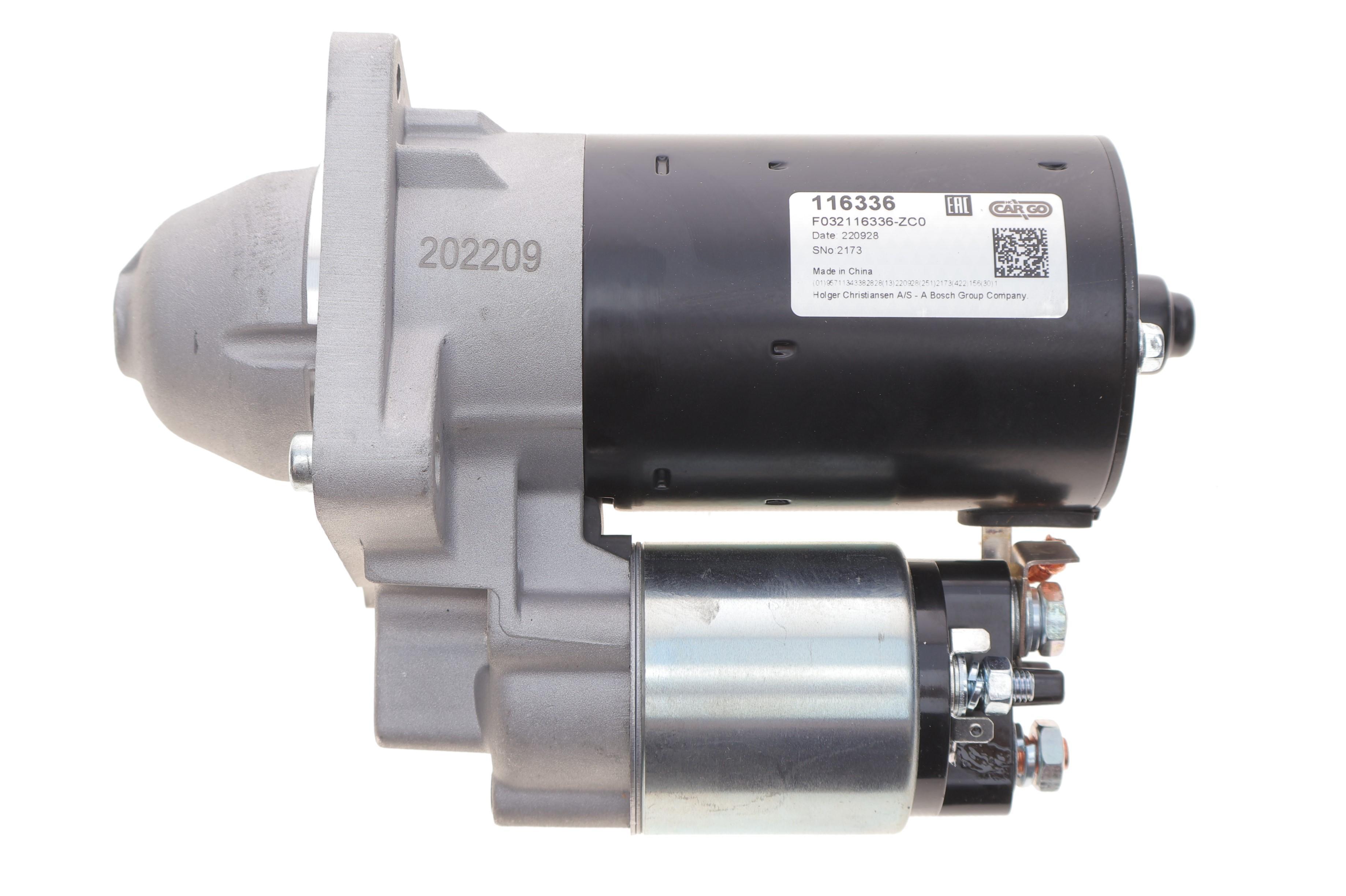 Стартер Fiat Doblo 01-/Stilo 01-08/Lancia Lybra 1.6 99-05 (12V/1.1kw) (z=9) = 116336