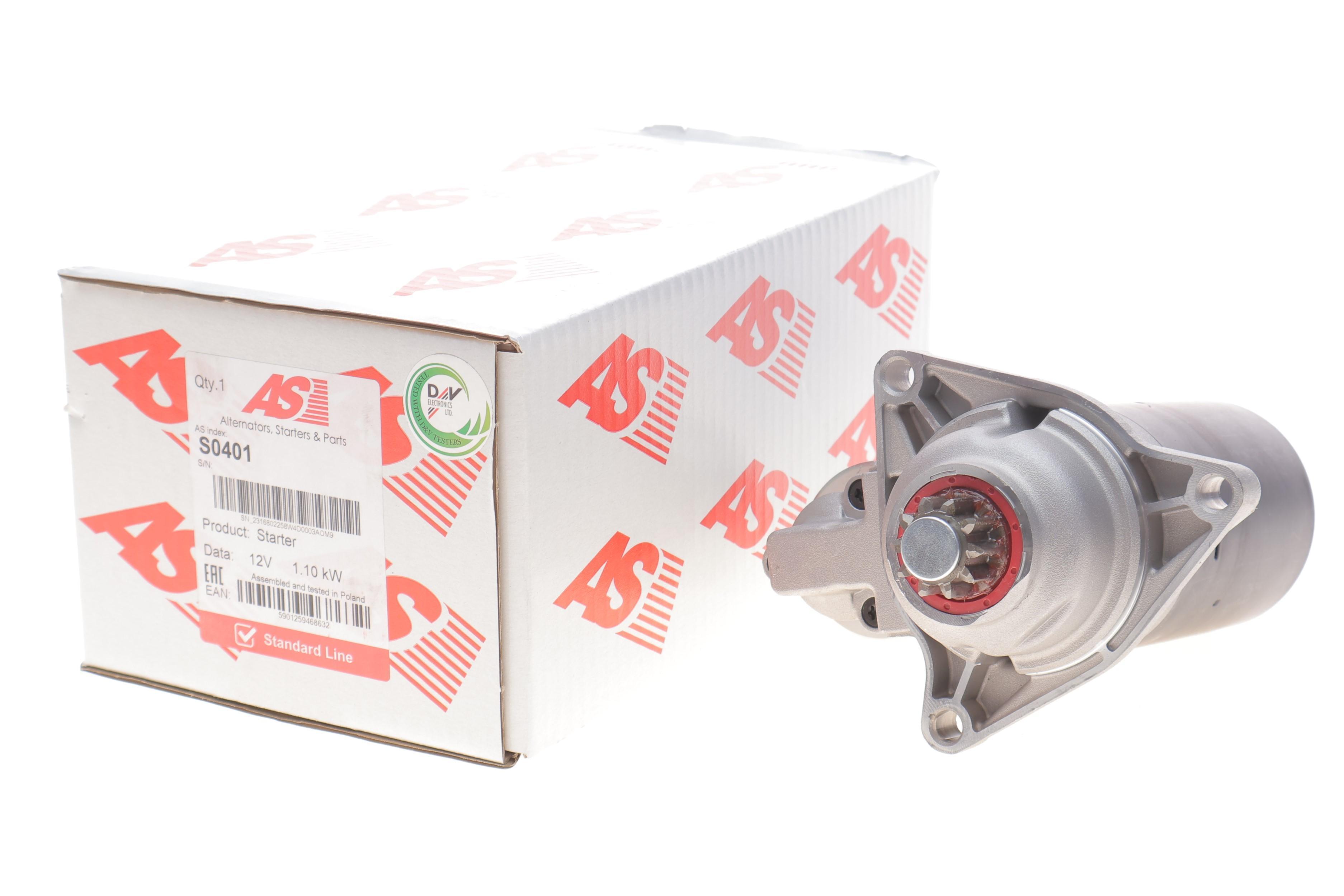 Стартер VW T4 2.0 90-03 (12V/1.1kw) (z=10) = 113677