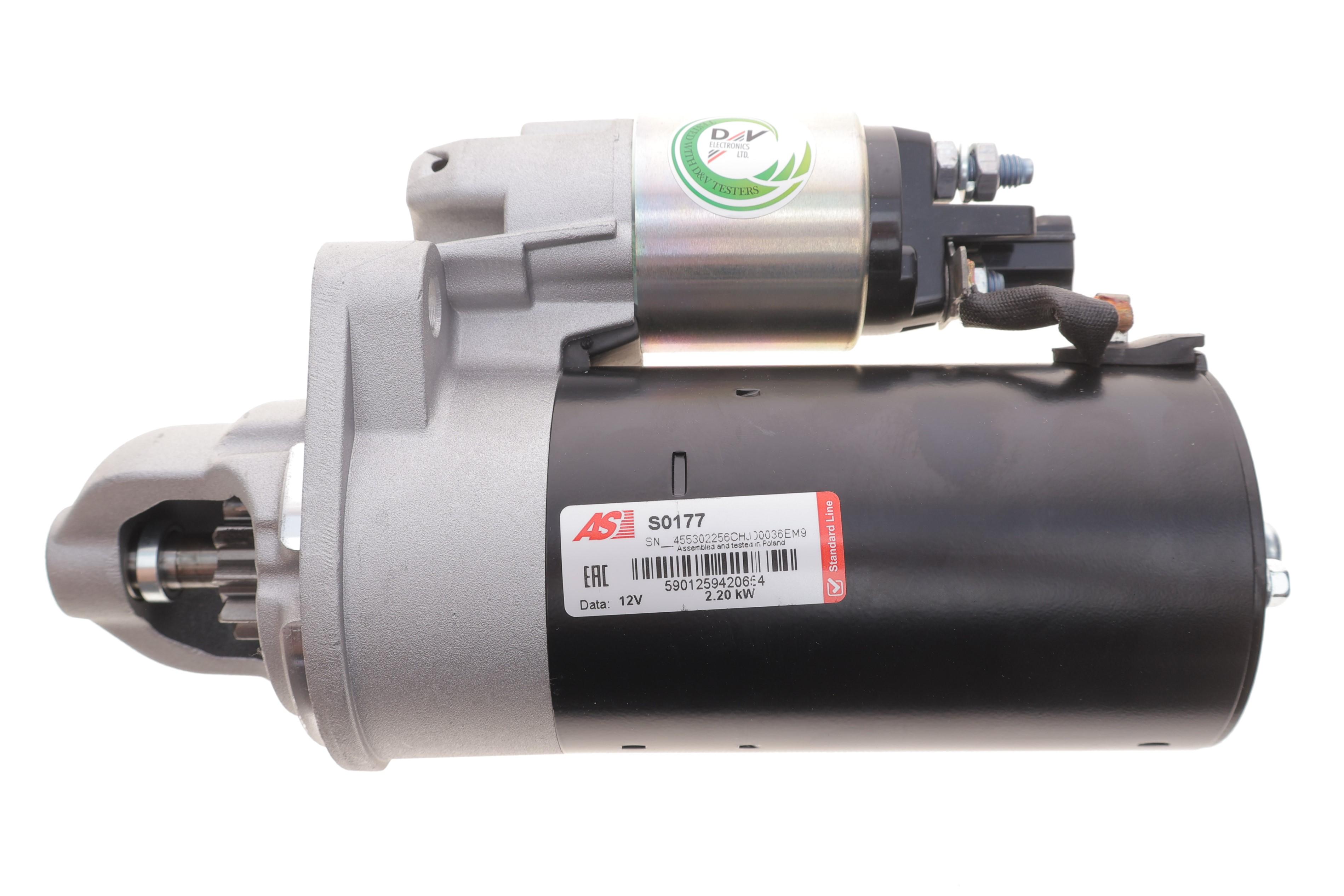 Стартер Audi A4/A6/A8 2.7-3.0 TDI 04- (12V/2.2kw) (z=10)