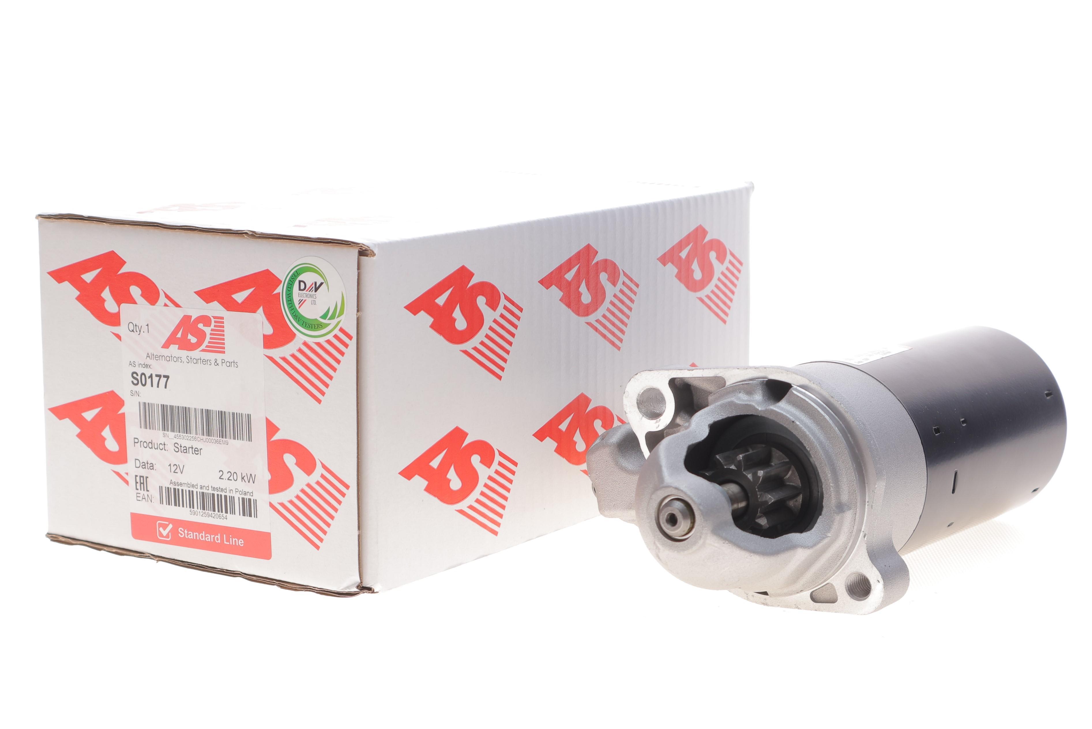 Стартер Audi A4/A6/A8 2.7-3.0 TDI 04- (12V/2.2kw) (z=10)