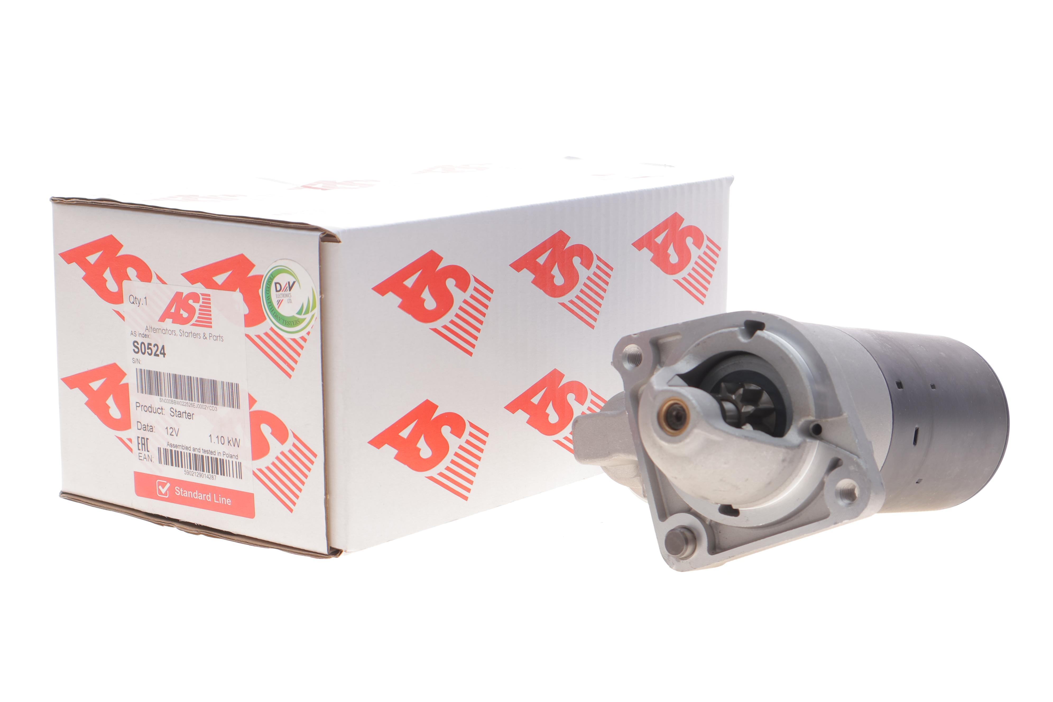 Стартер Fiat Doblo 1.6 01- (12V/1.1kw) (z=9)