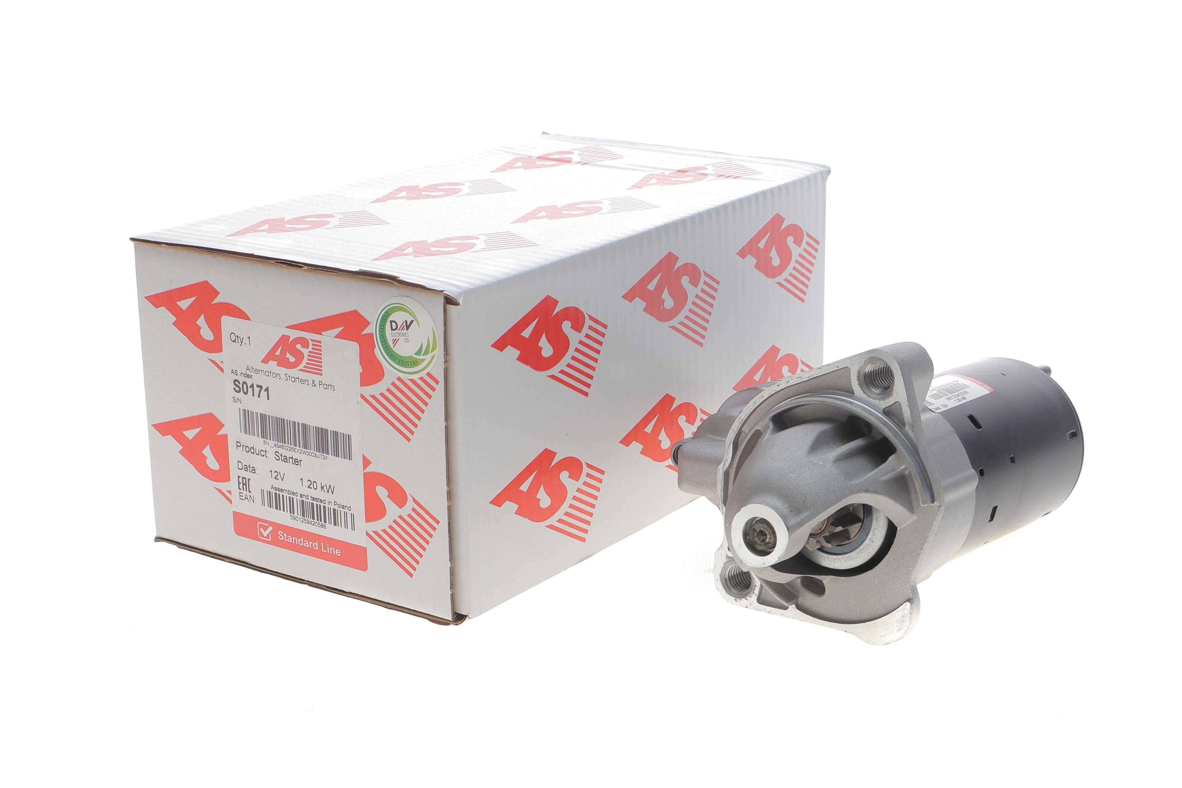 Стартер Audi A4/A6/Skoda Superb I/VW Passat 1.6-2.0 97-08 (12V/1.2kw) (z=9)