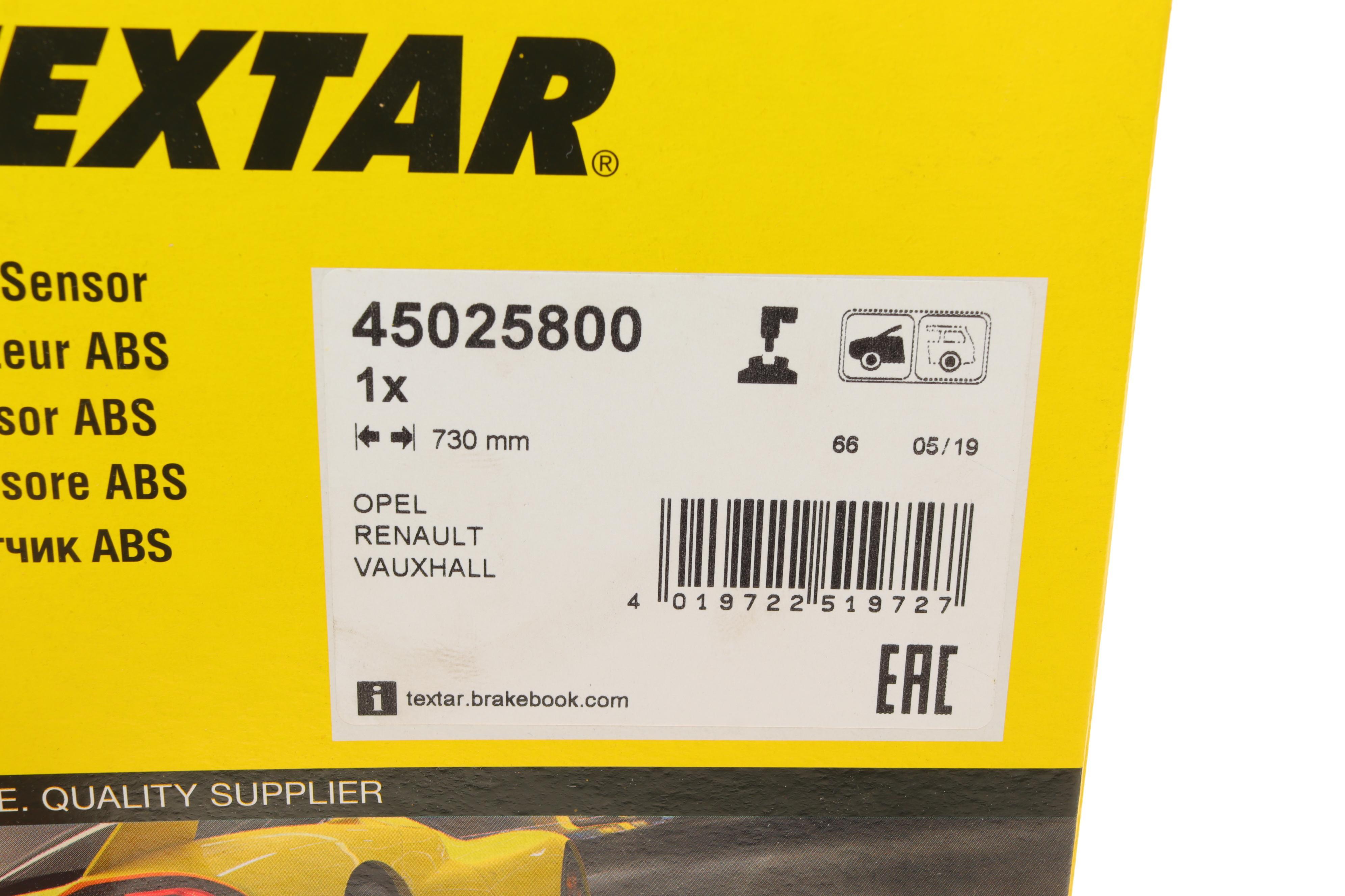 Датчик ABS (передній) Renault Trafic II/Opel Vivaro 01- (L=730mm)