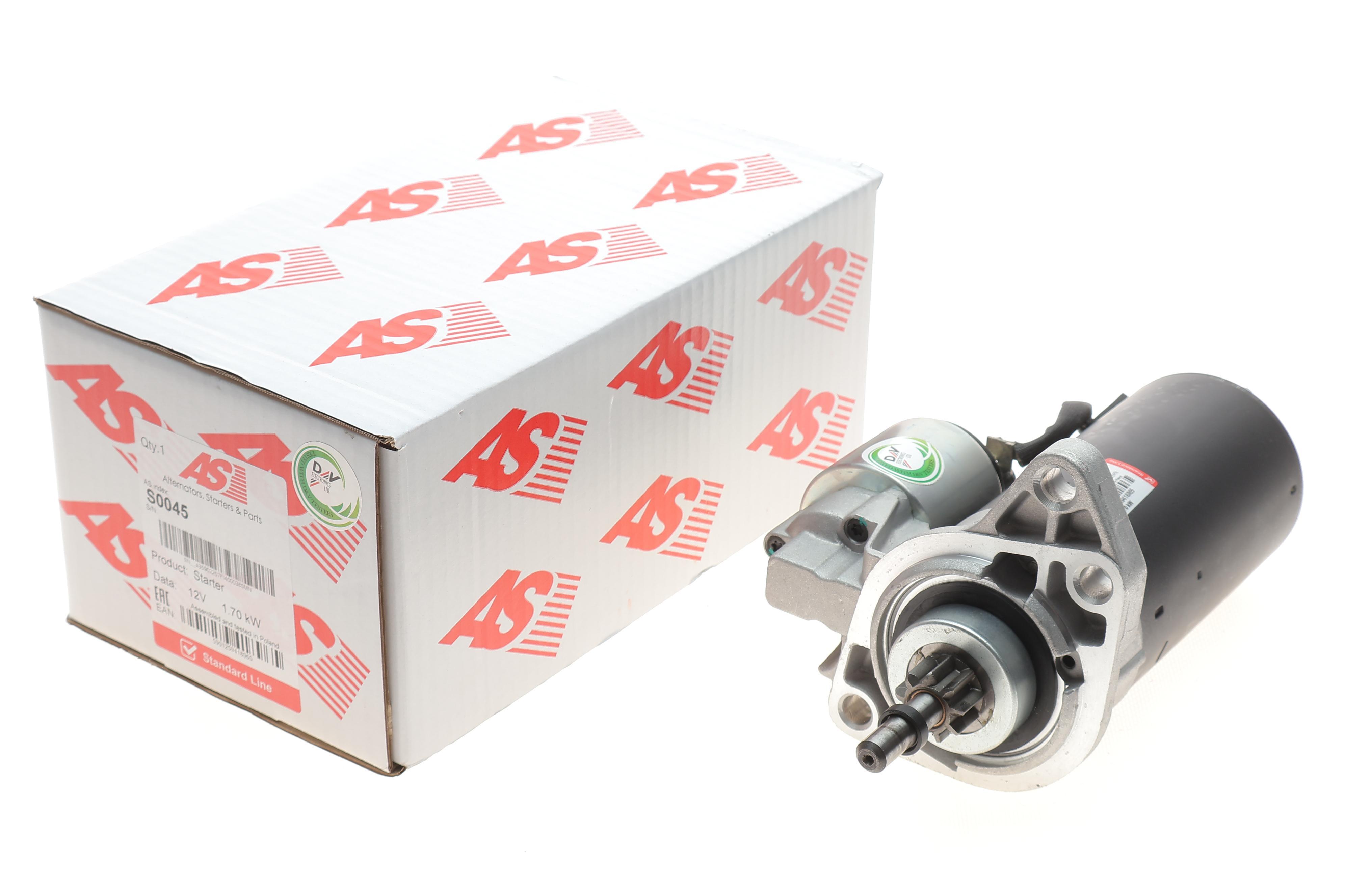 Стартер VW T4 2.4 D/2.5 TDI/2.8 VR6 95-03 (1.7kw) (z=9)