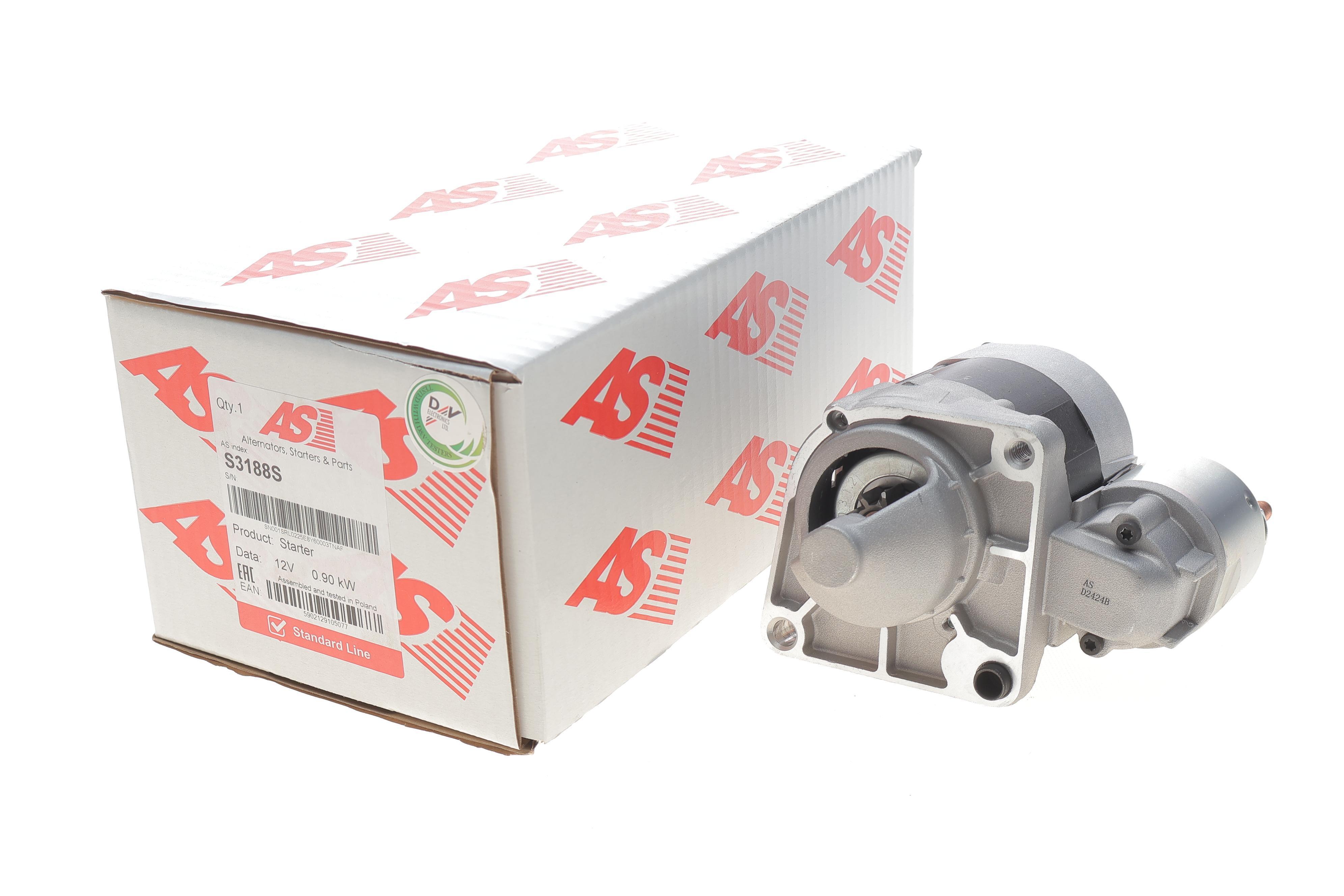 Стартер Fiat Doblo 1.4 10- (12V/0.9kw/z=9)