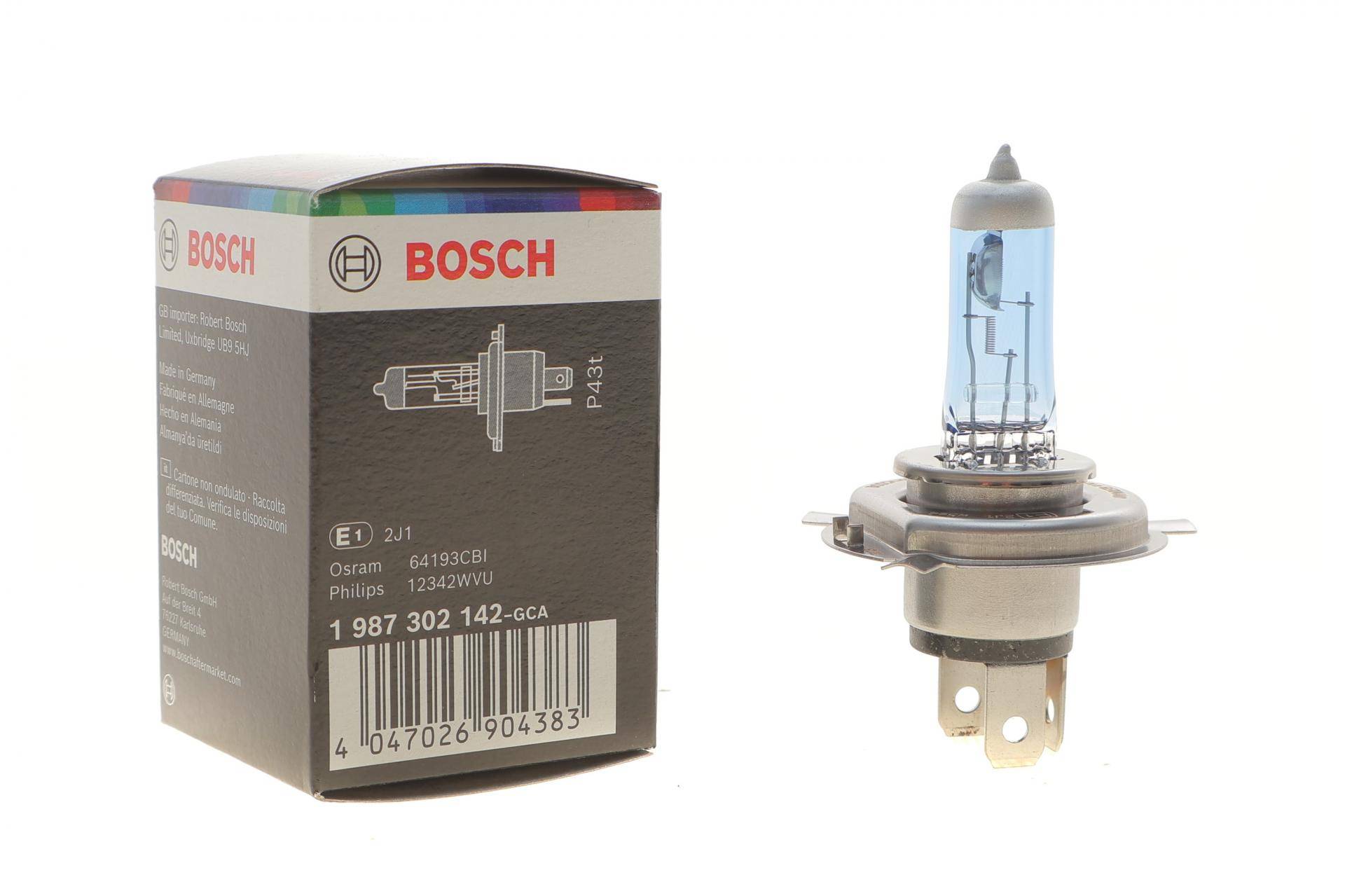 Автолампа H4 12V 60/55W P43t ULTRA WHITE