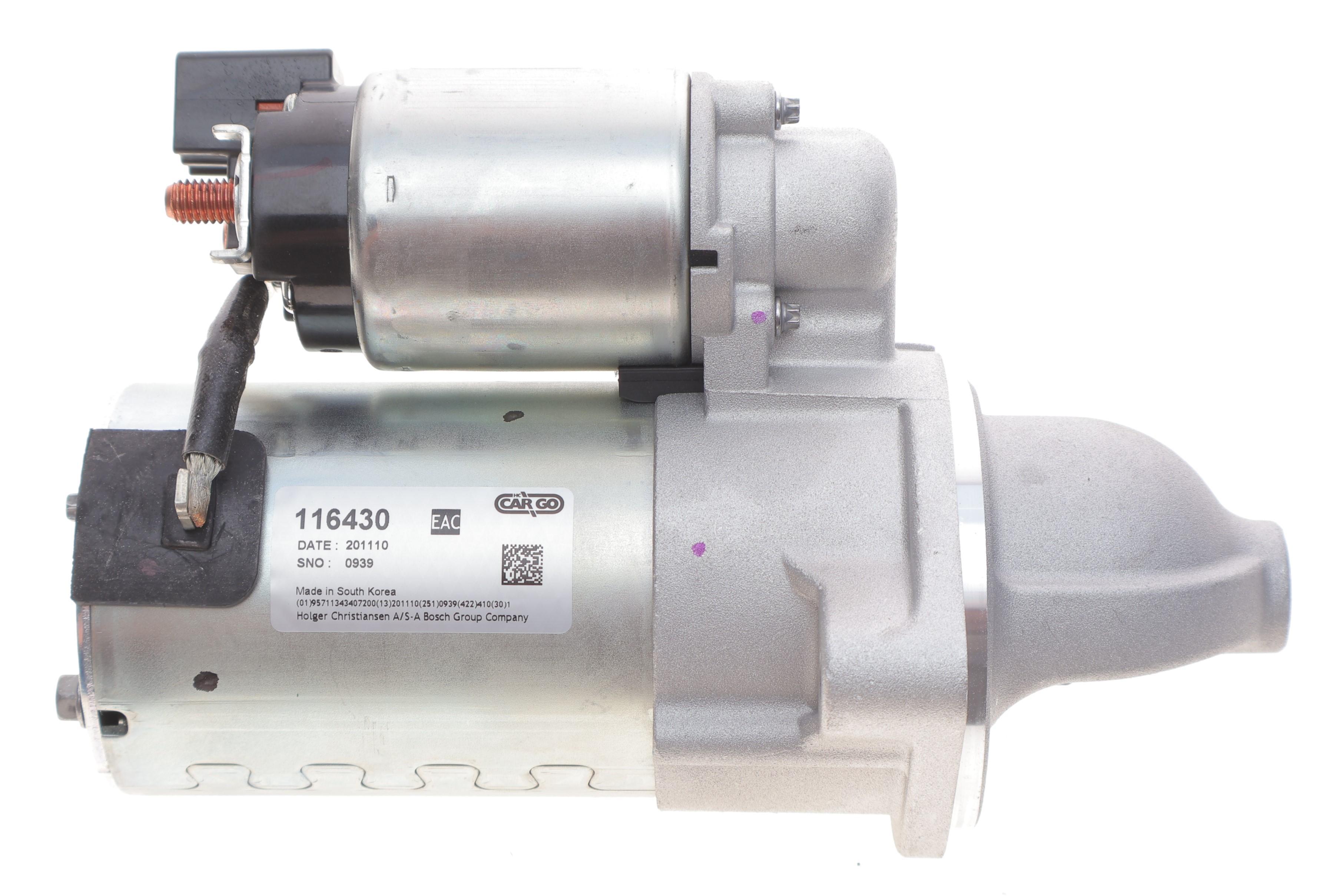 Стартер Hyundai Santa Fe IV 18-20/Kia Sorento III 2.0-2.2 CRDi 15- (12V/2.0kw) (z=11) = 116430