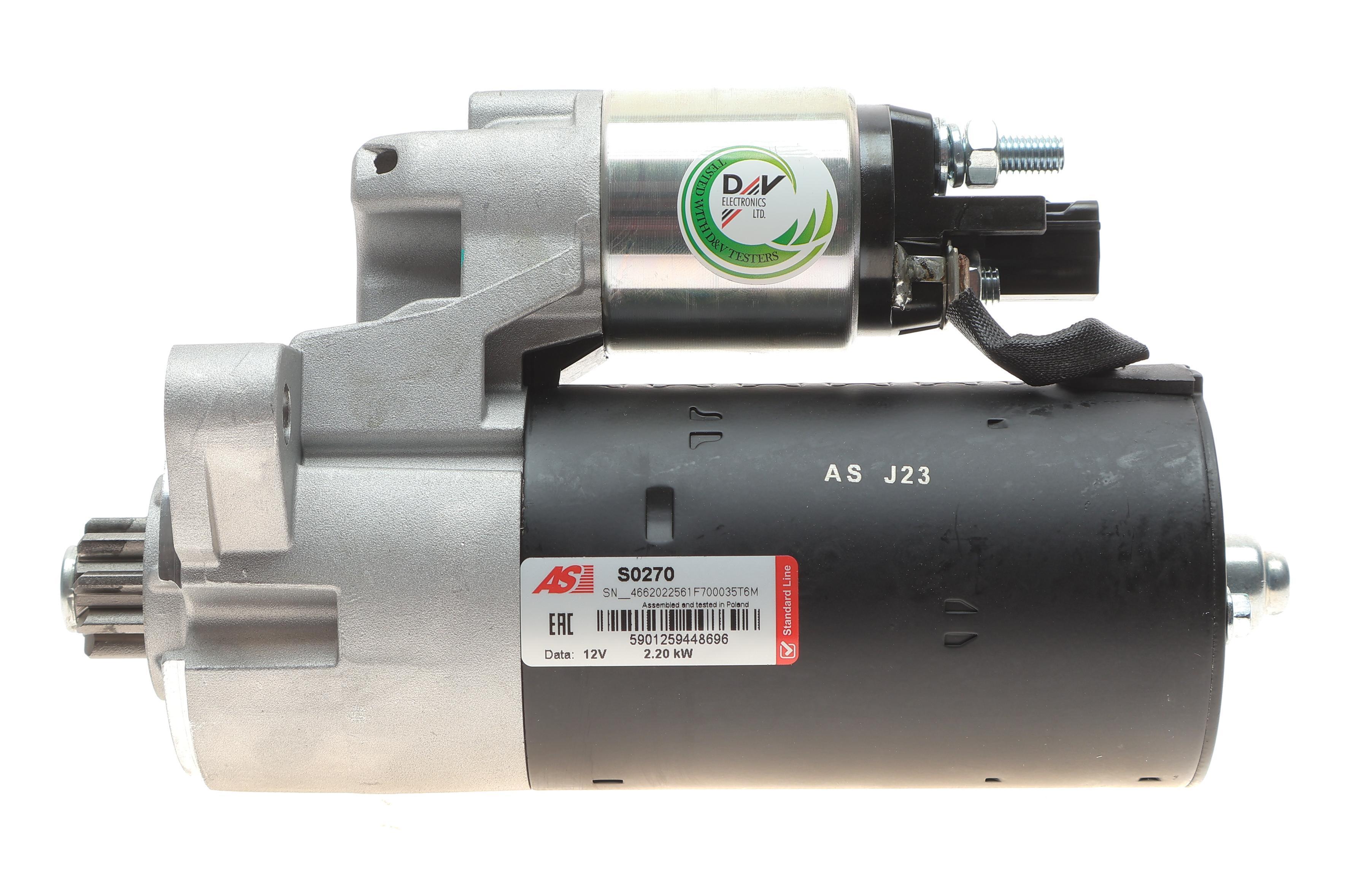 Стартер Audi Q7 06-15/VW Touareg 3.0 TDI 04-18 (12V/2.2kw) (z=9)