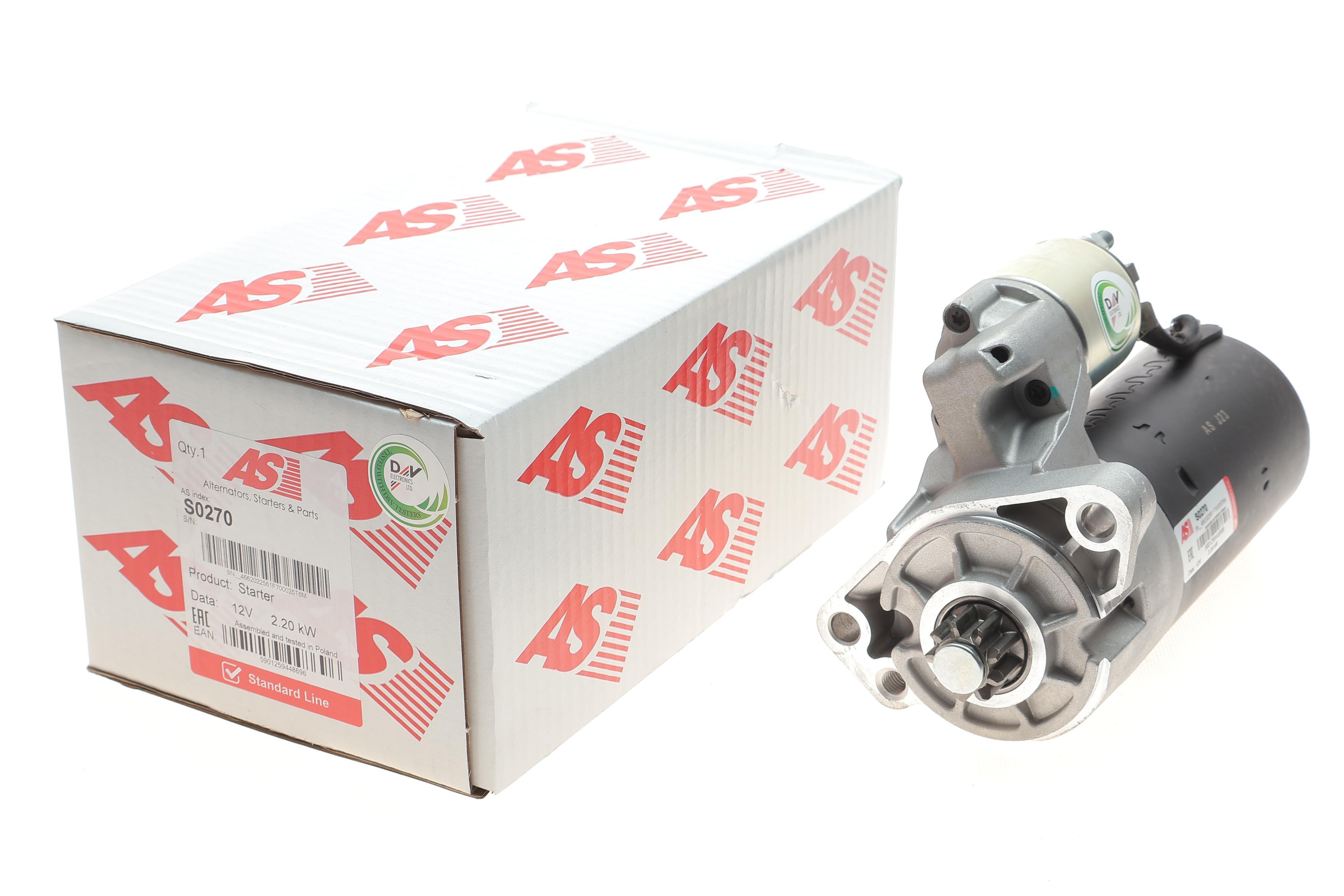 Стартер Audi Q7 06-15/VW Touareg 3.0 TDI 04-18 (12V/2.2kw) (z=9)