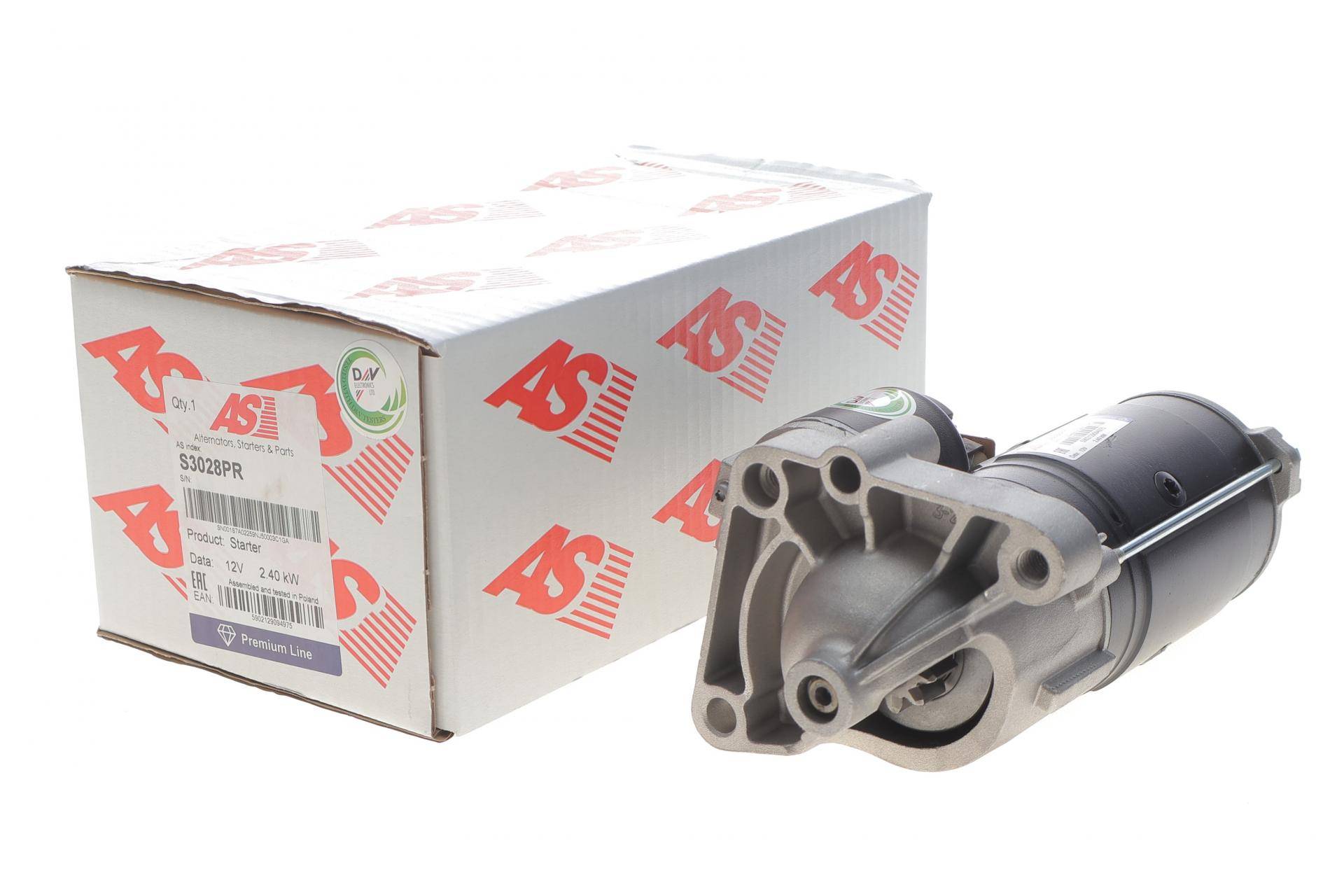 Стартер Renault Laguna 2.2dCi 01- (2.4kw) (z=10)