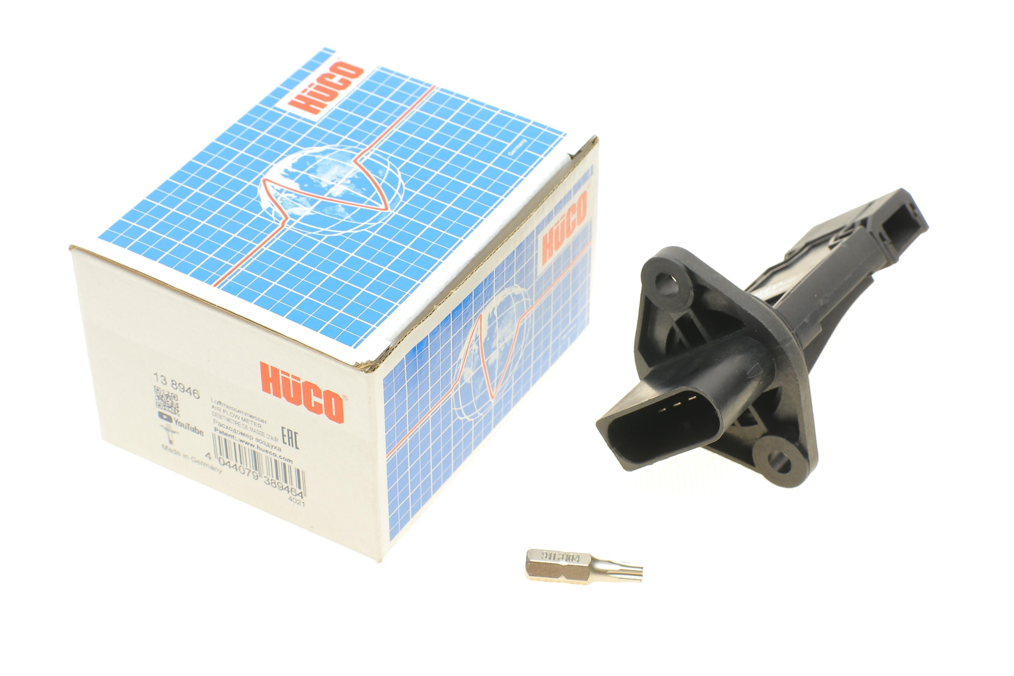 Витратомір повітря BMW 3 (E46)/5 (E39)/7 (E38)/X5 (E53) 96-05 M43/M47/M57/M62 (HÜCO)