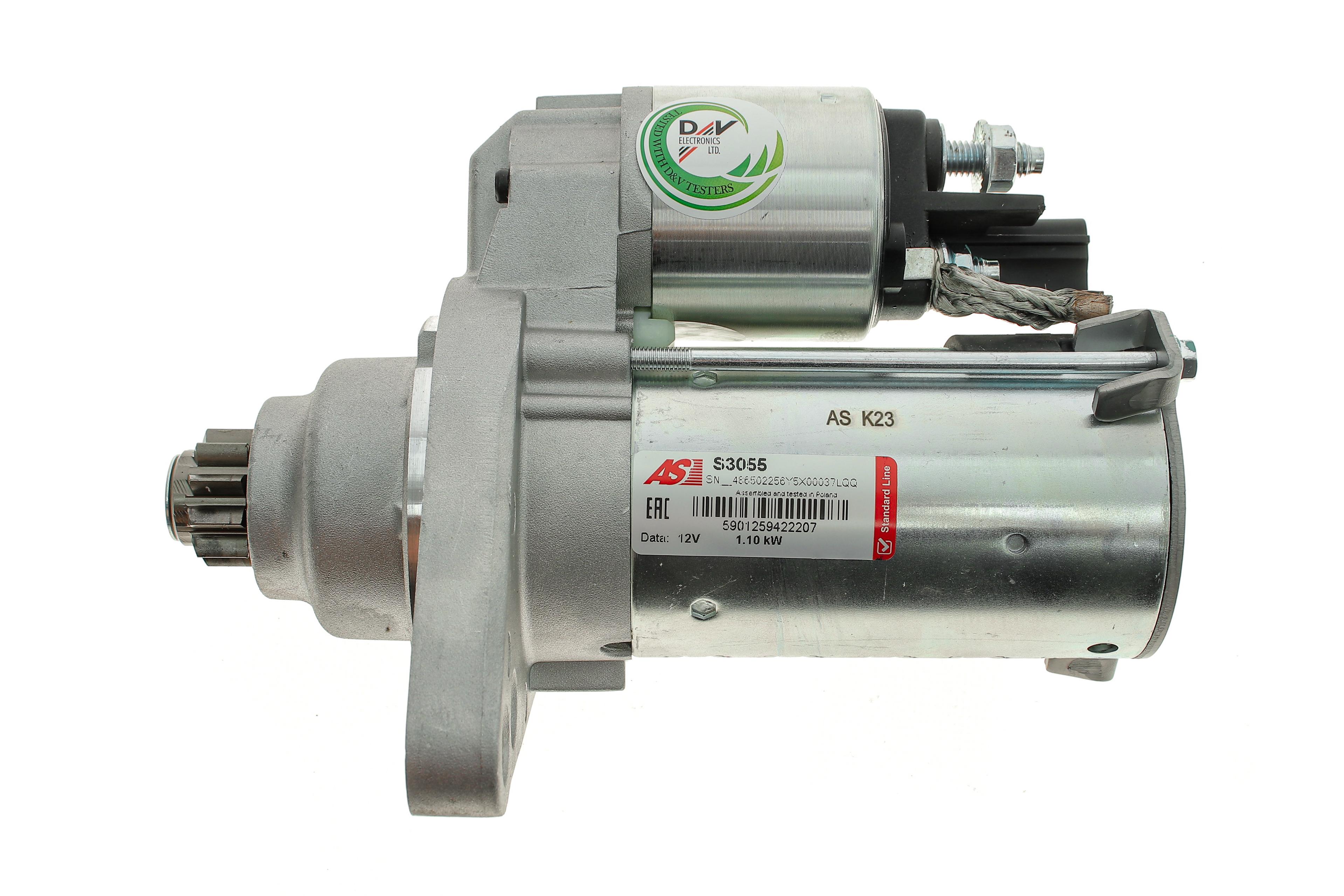 Стартер Seat Ibiza/Skoda Octavia/Superb/Yeti/VW Passat/T5 1.4/1.8/2.0i 03-15 (1.1kw) (z=10)