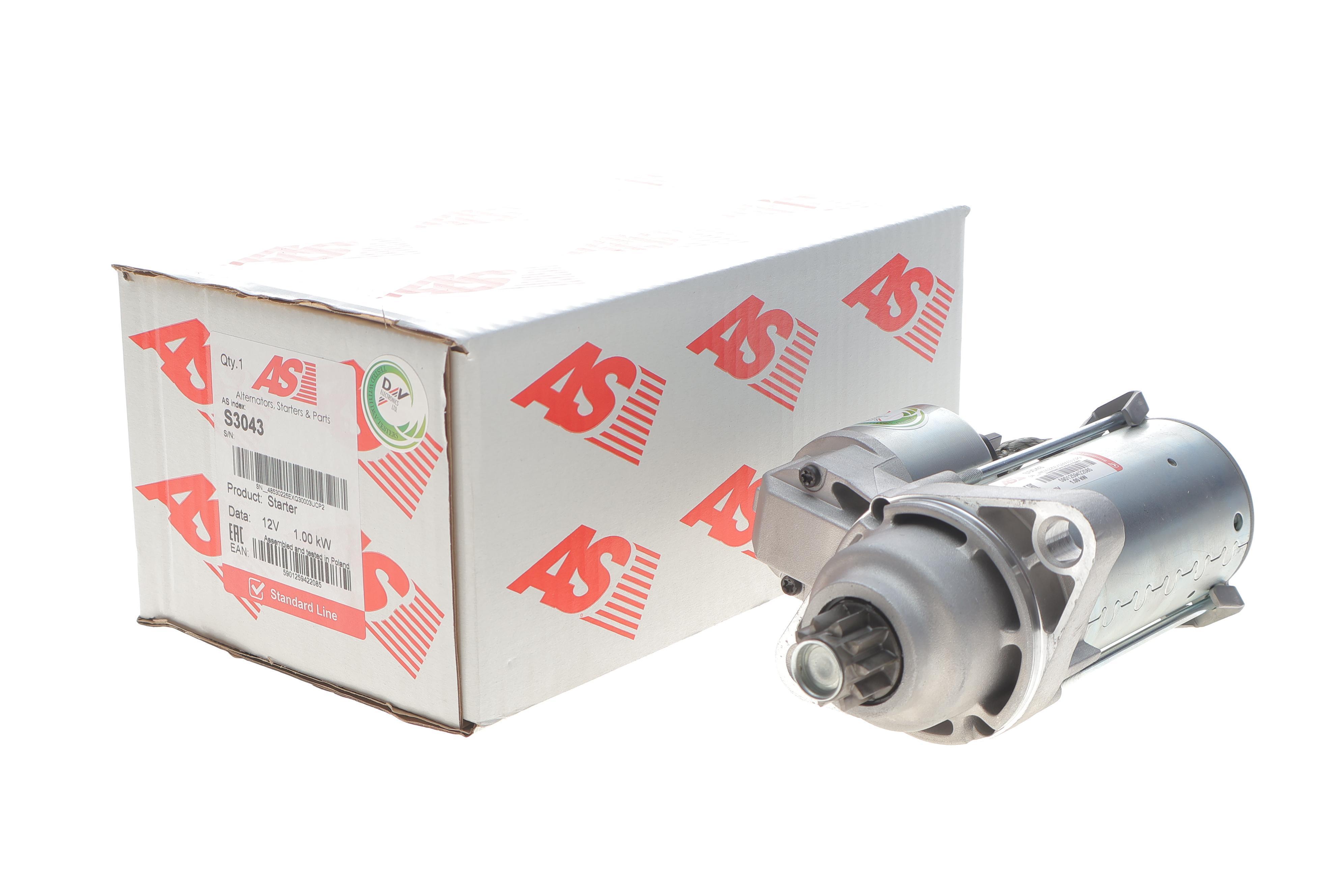 Стартер Audi A3/Skoda Octavia/VW Golf 1.6 03-13 (12V/1kw) (z=10)