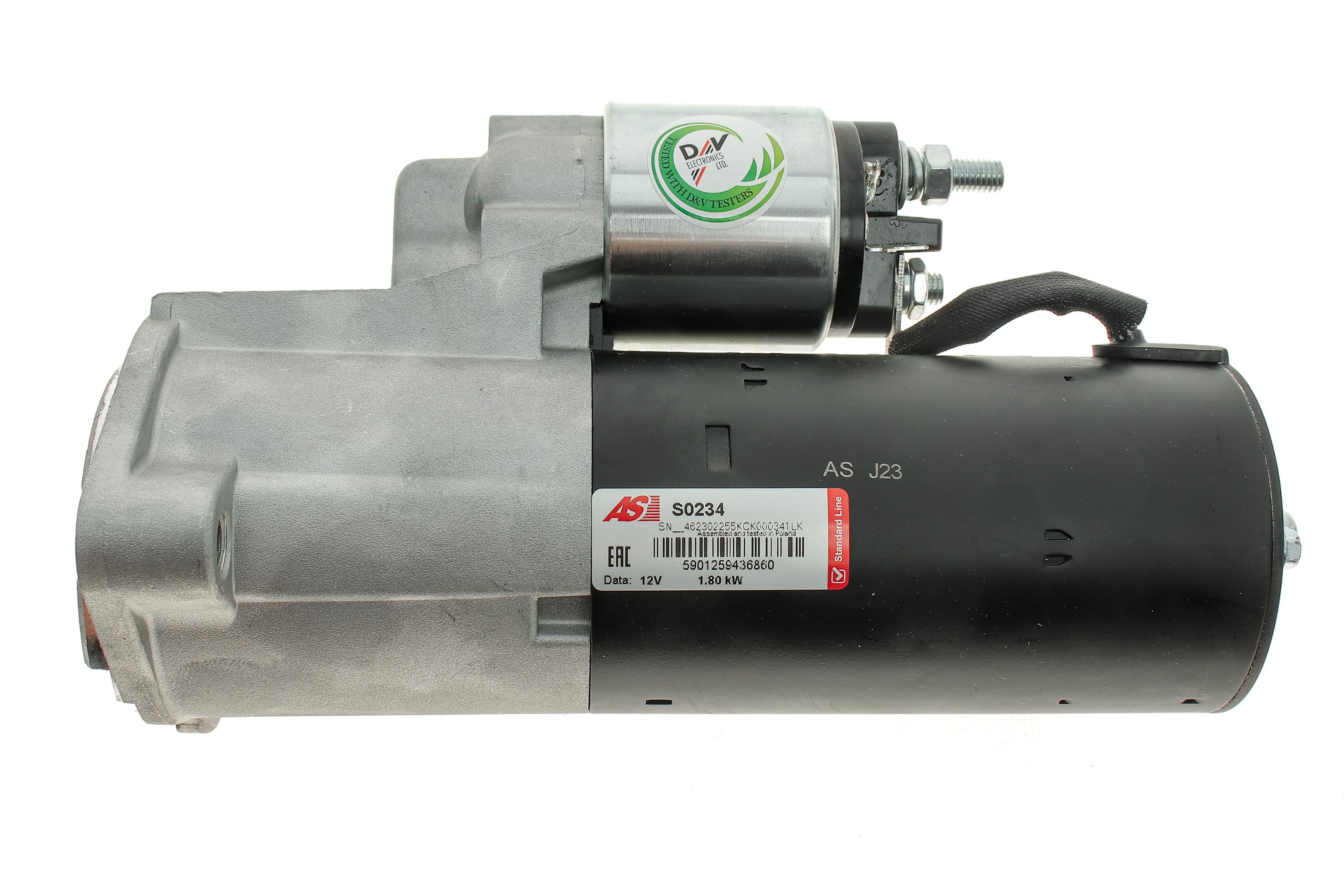 Стартер Audi A4 1.8T-3.0/1.9-2.5 TDI 00-04/VW Passat 1.9TDI/2.0TDI 00-05 (1.8kw) (z=9