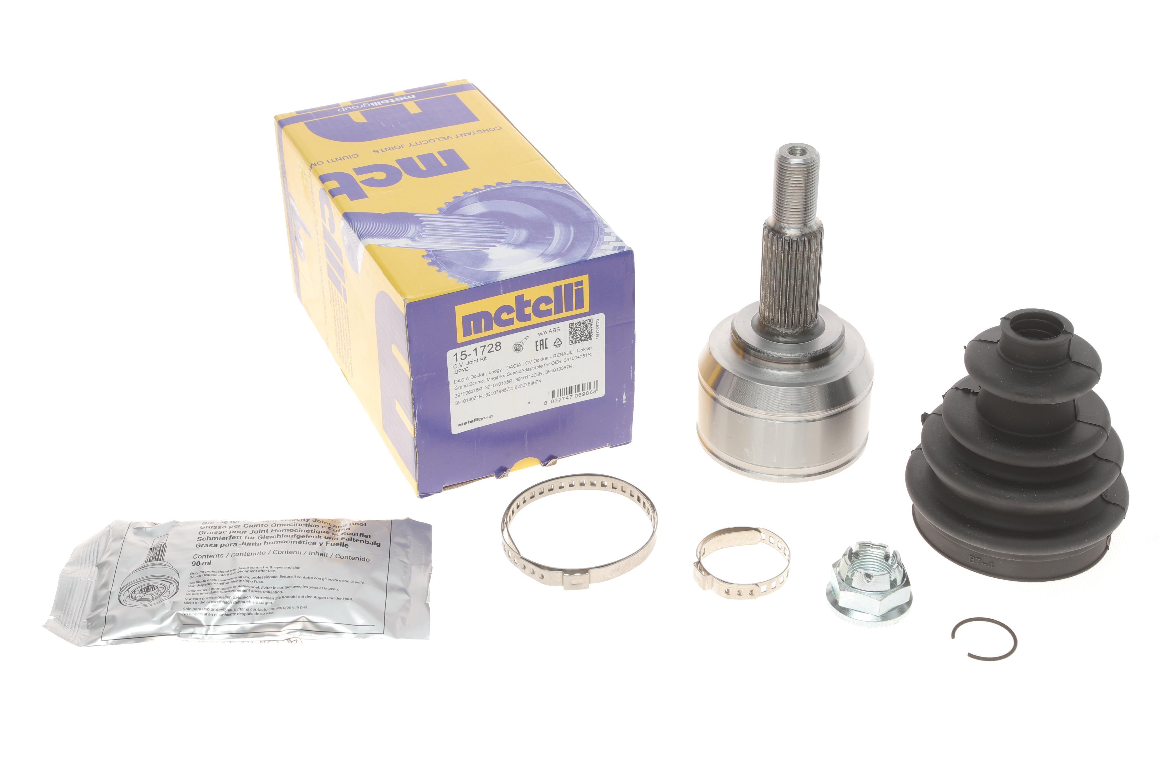 ШРКШ (зовнішній) Dacia Dokker/Lodgy 12-/Renault Megane/Scenic III 08- (25z/23z/52.5mm/82mm/54.9mm)