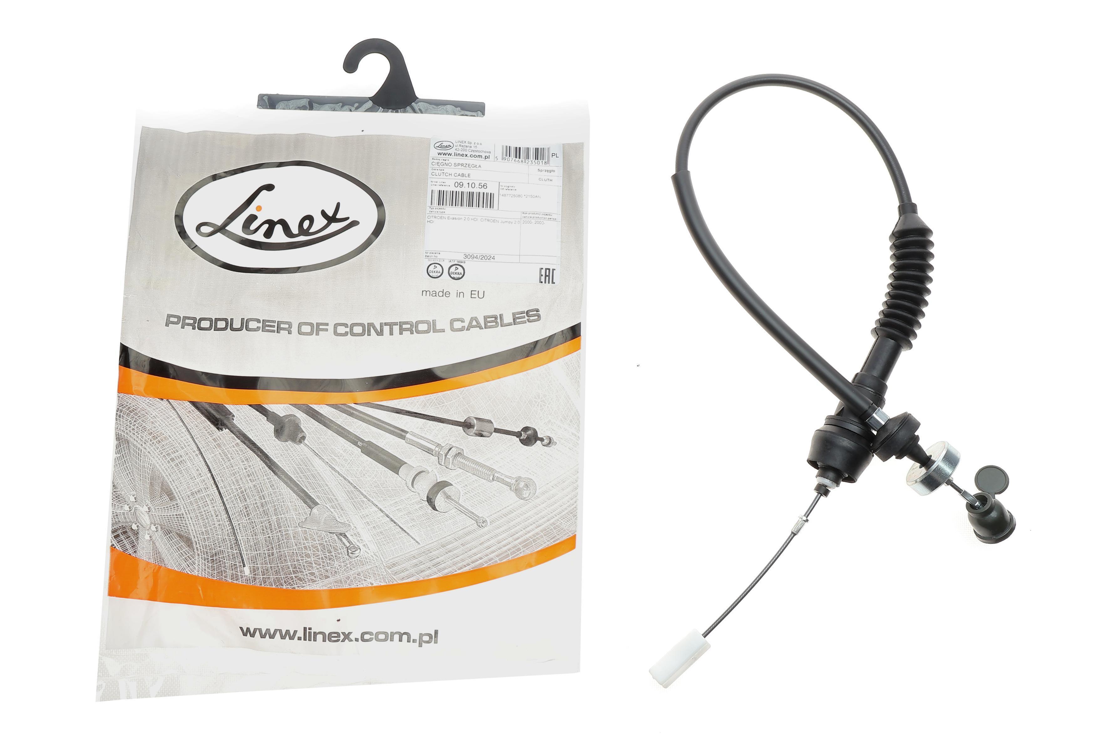 Трос зчеплення Fiat Scudo/Citroen Jumper/Peugeot Expert 2.0HDI 96-06 (1003/643 мм)