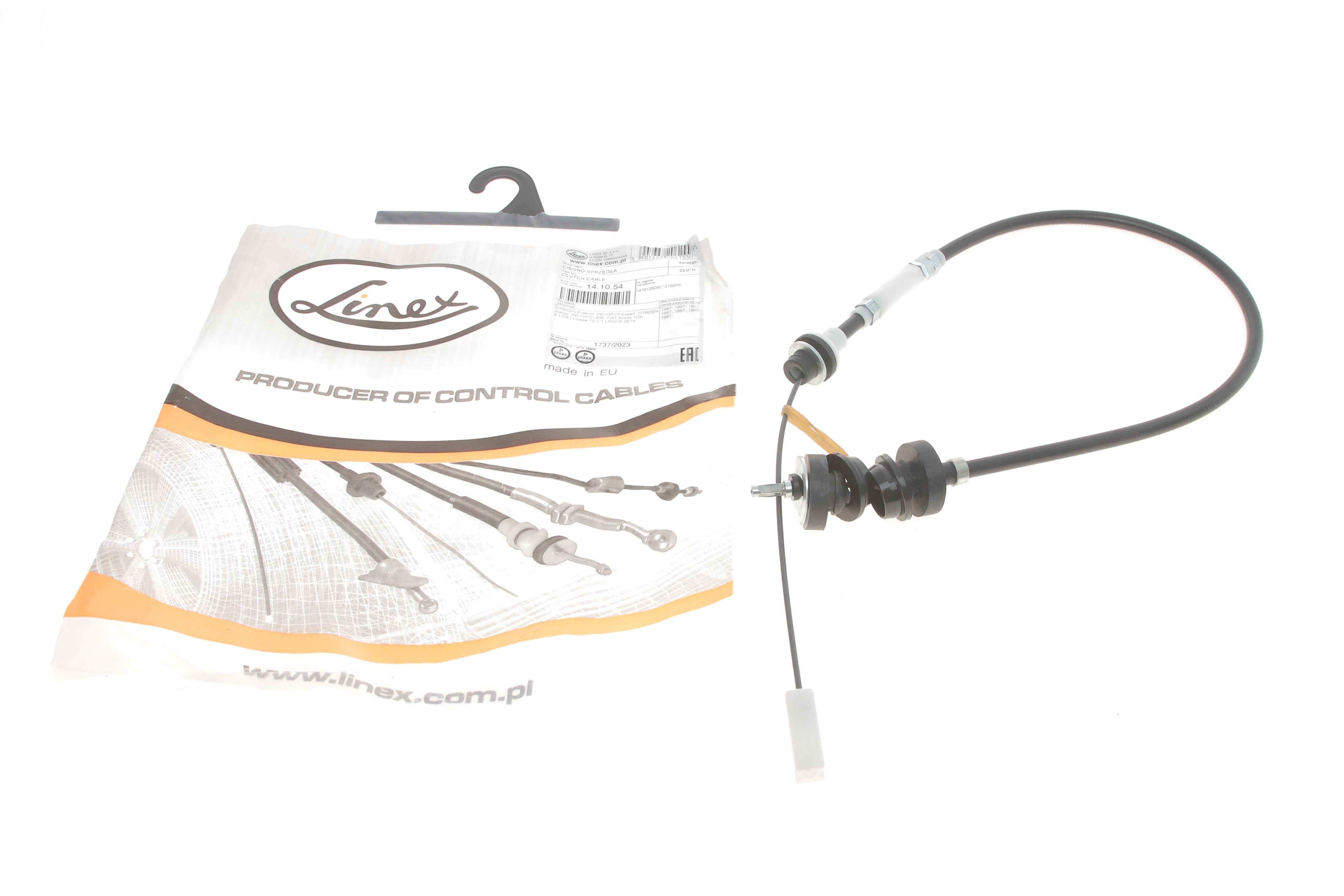 Трос зчеплення Citroen Jumpy/Peugeot Expert 1.9 TD 96-03 (L=1095/750mm)