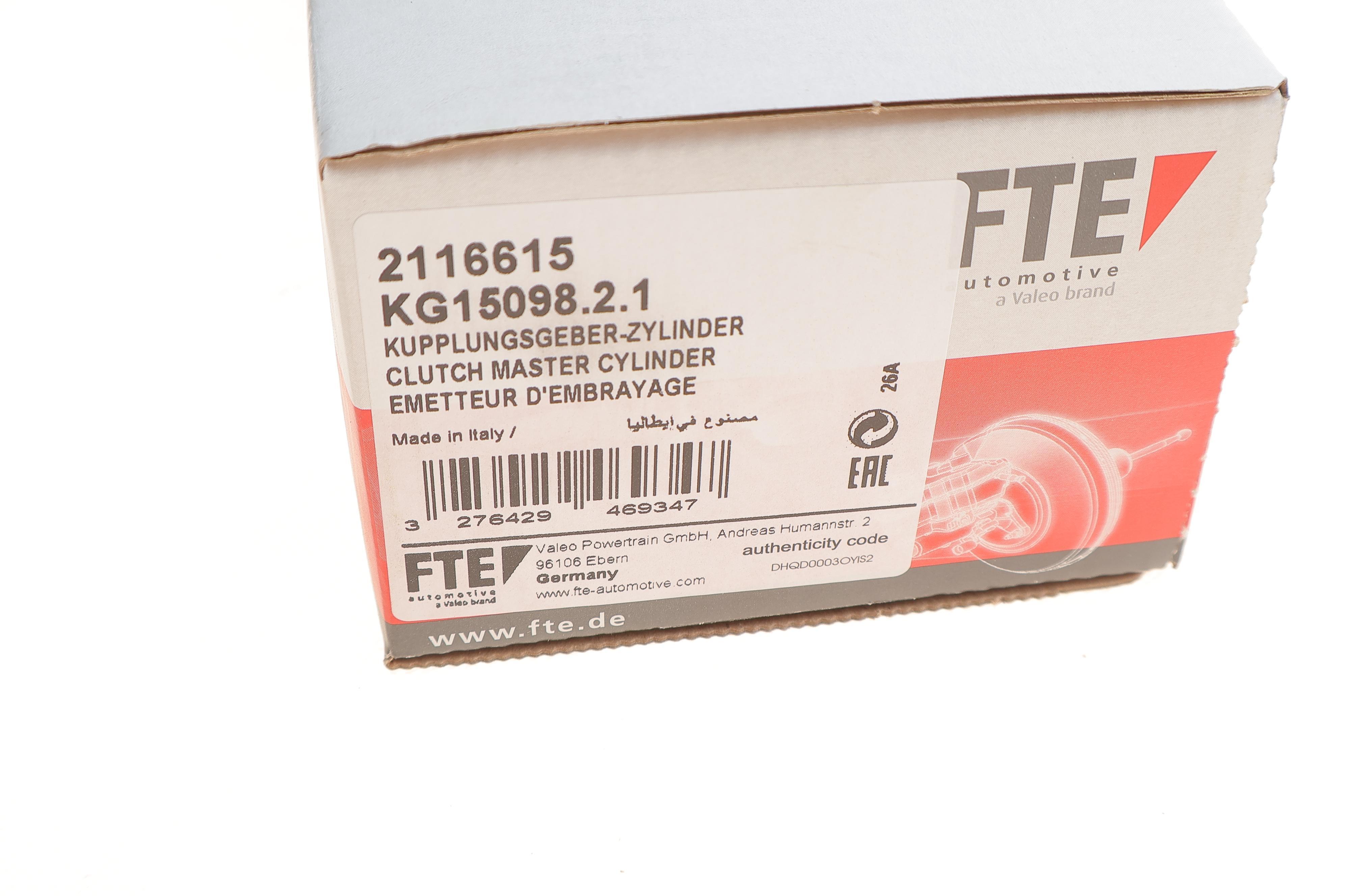 Циліндр зчеплення (головний) Fiat Doblo 01- = KG15098.2.1