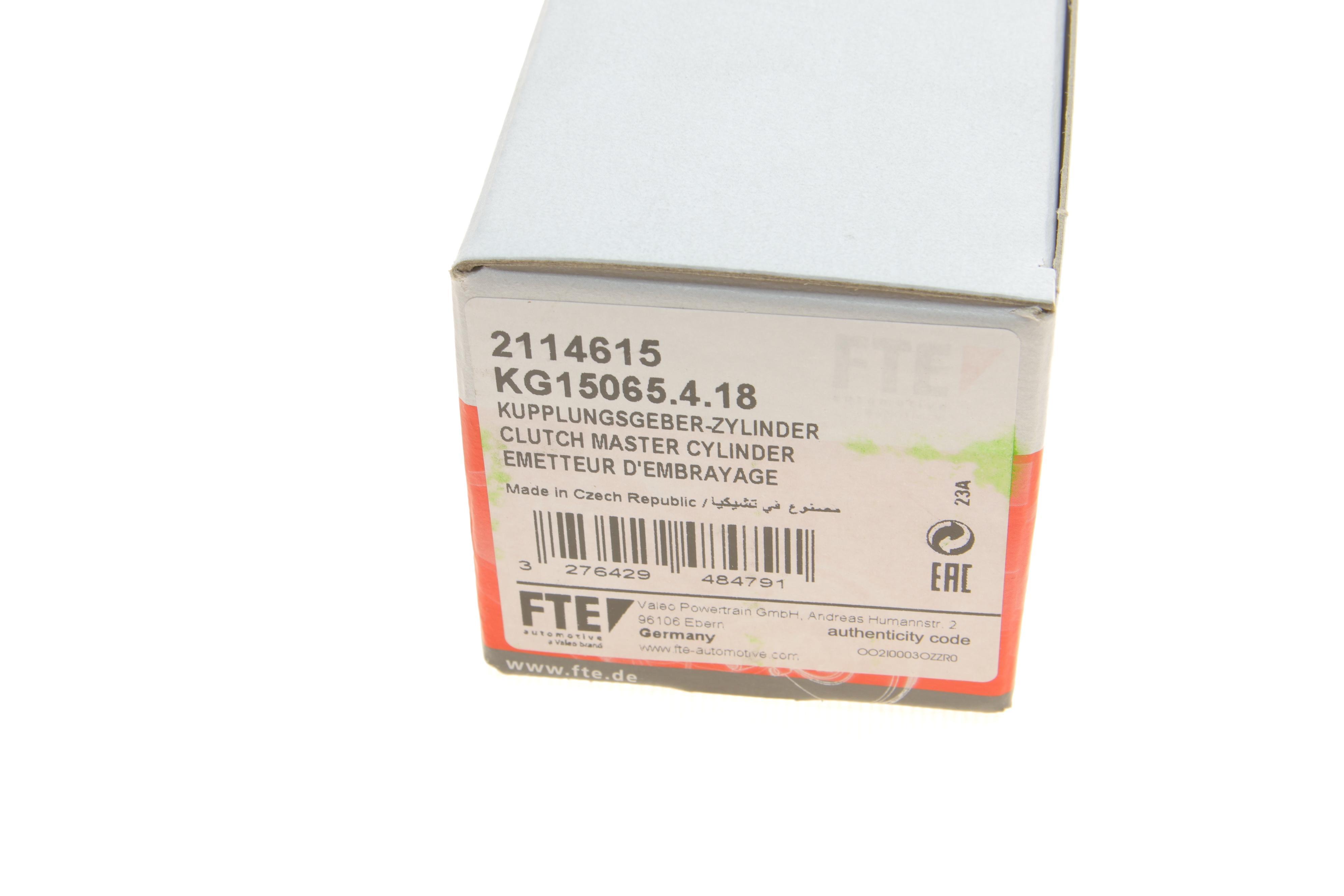 Циліндр зчеплення (головний) VW Caddy 03- = KG15065.4.18