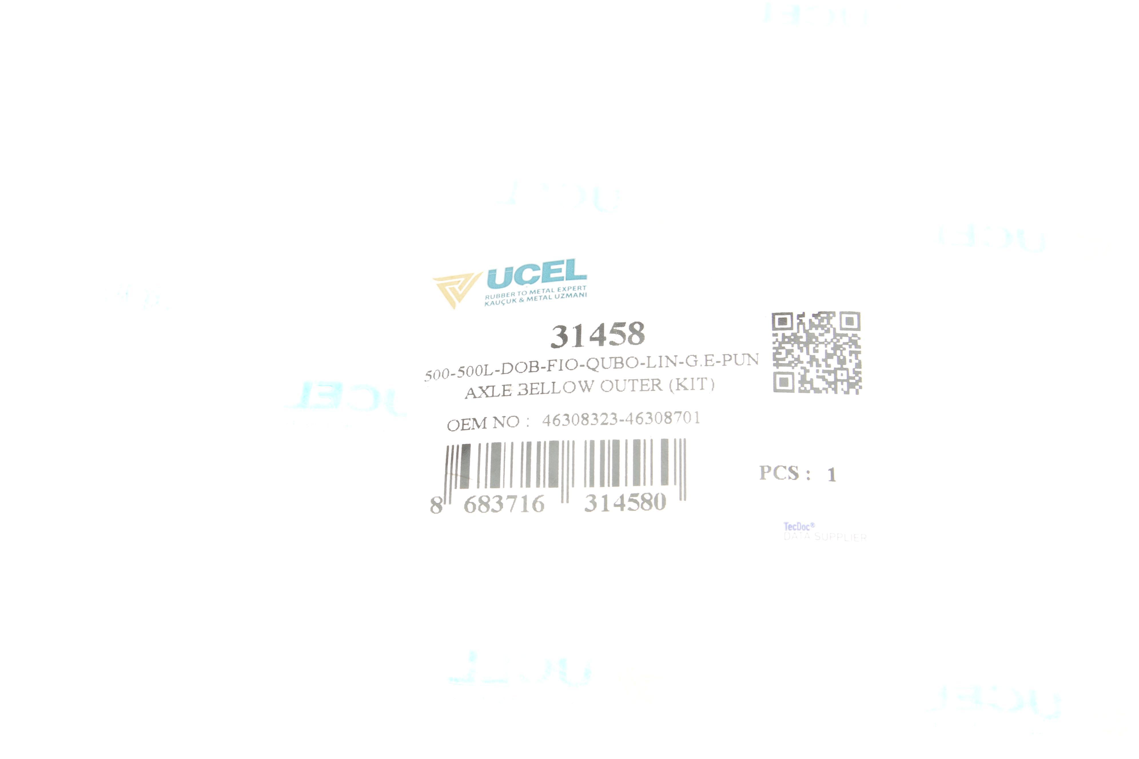 Пильник ШРКШ (зовнішній) Fiat Doblo 1.3/1.9JTD 01-09 (к-кт)