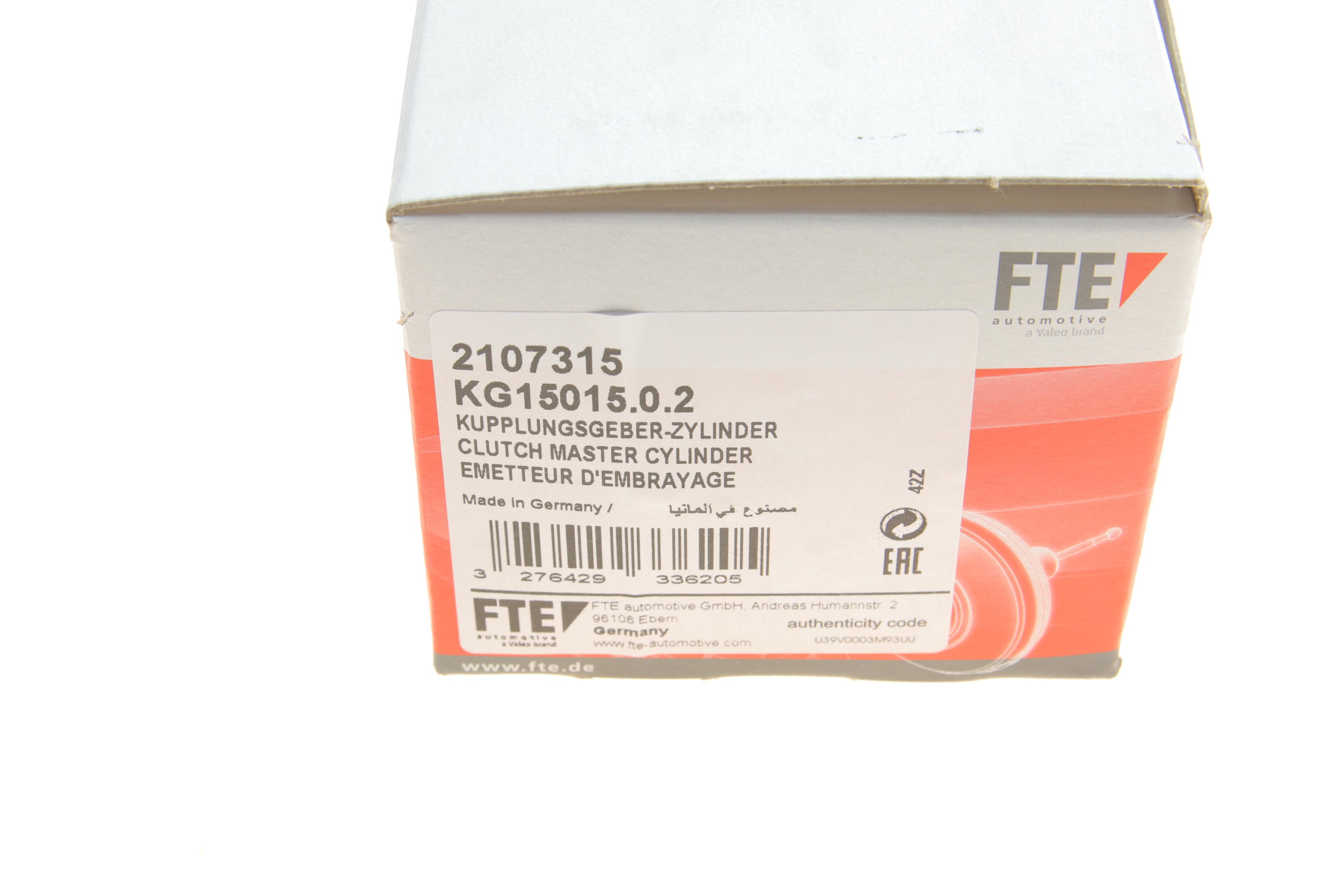 Циліндр зчеплення (головний) VW T4 -03 (d=15, 9 мм) = KG15015.0.2