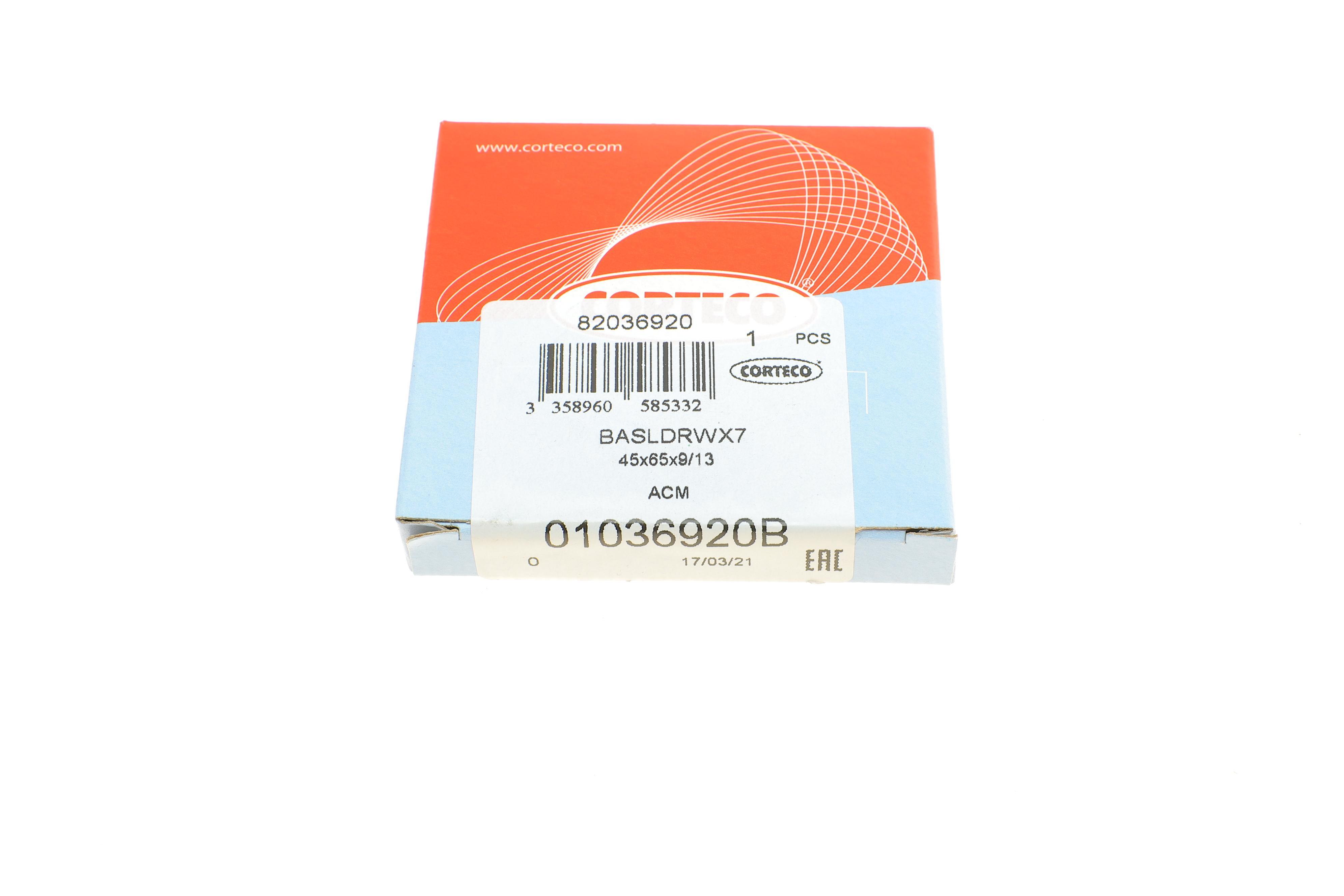 Сальник вала первинного КПП VW Amarok 2.0 TDI 10-/Touareg3.0-6.0 02- (45x65x9/13)