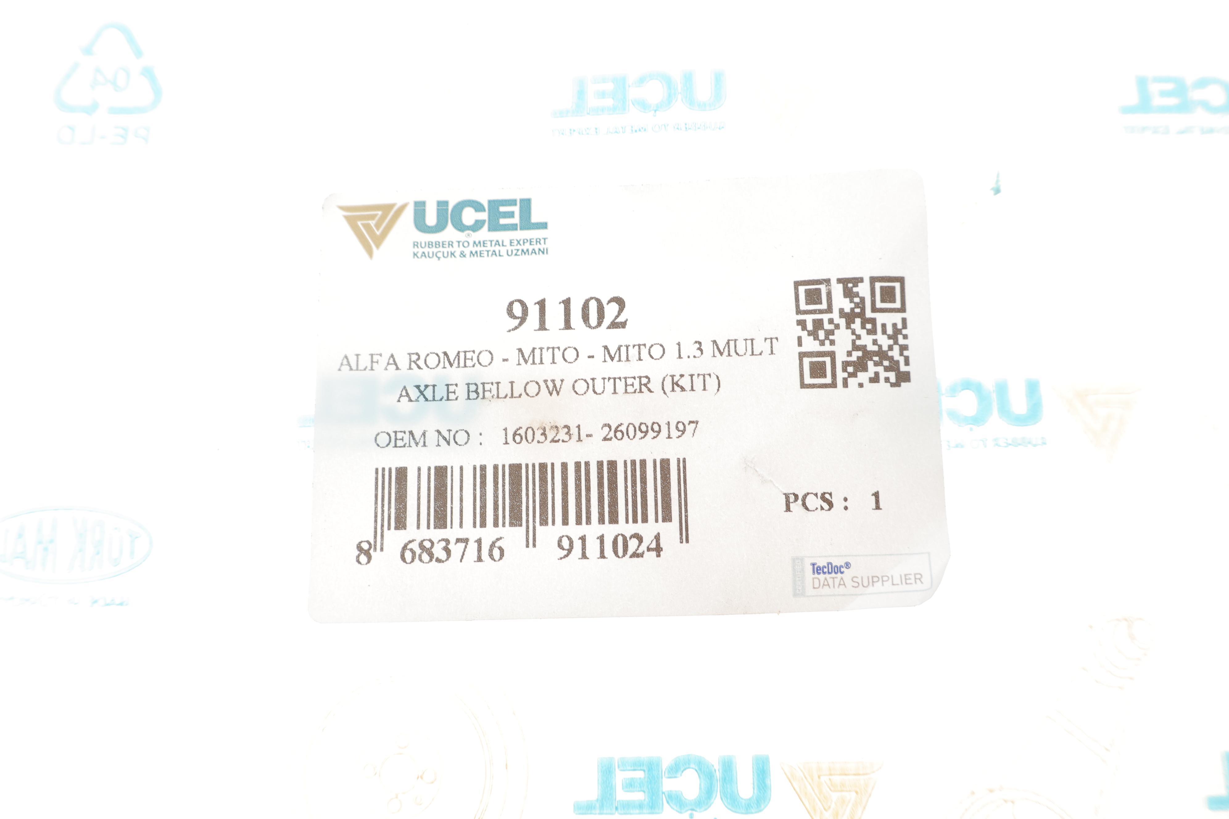 Пильник ШРКШ (зовнішній) Opel Combo 01- (22x72x127)