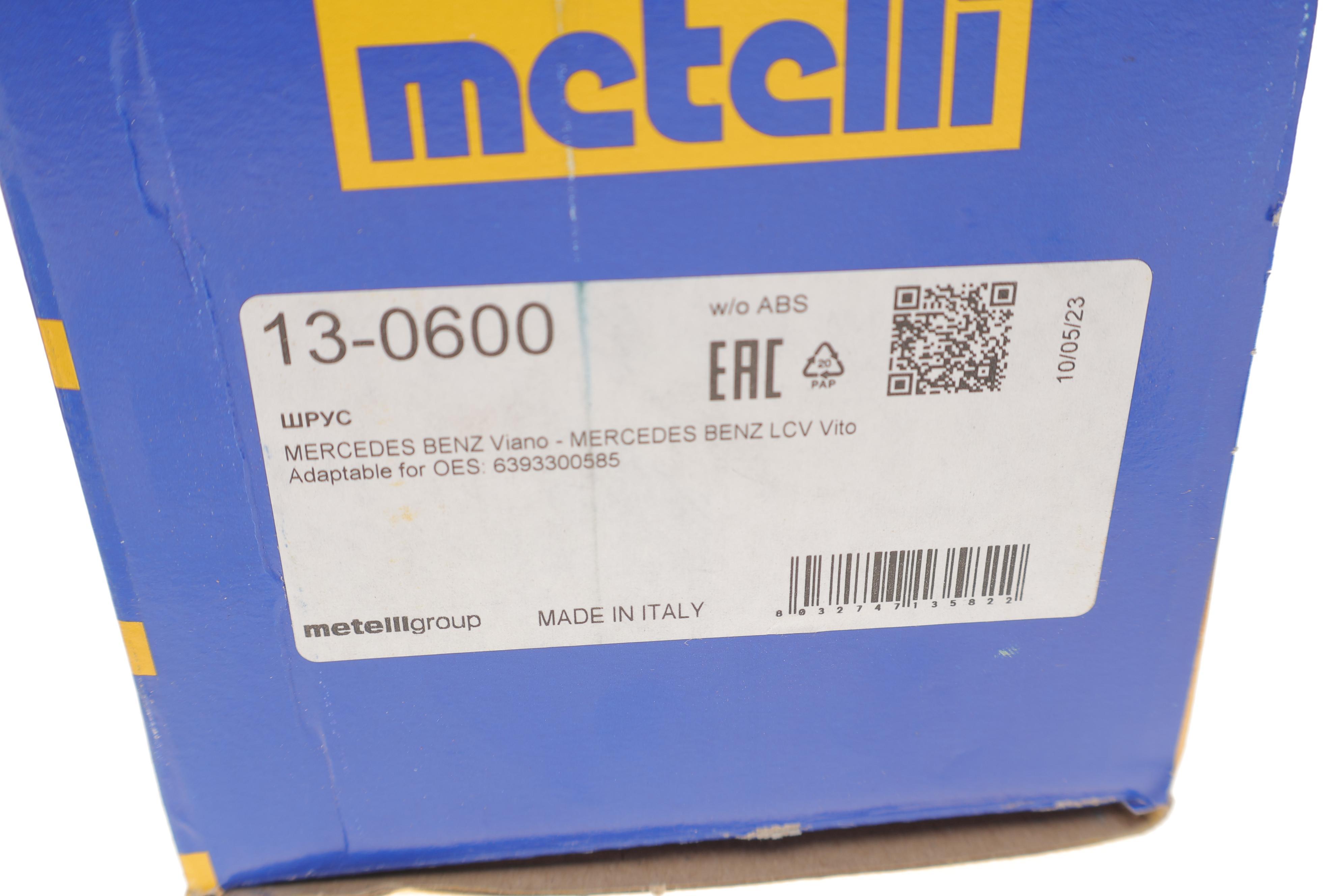 Пильник ШРКШ (зовнішній) MB Vito/Viano (W639) 03- (27.3x96.5x109) (к-кт)