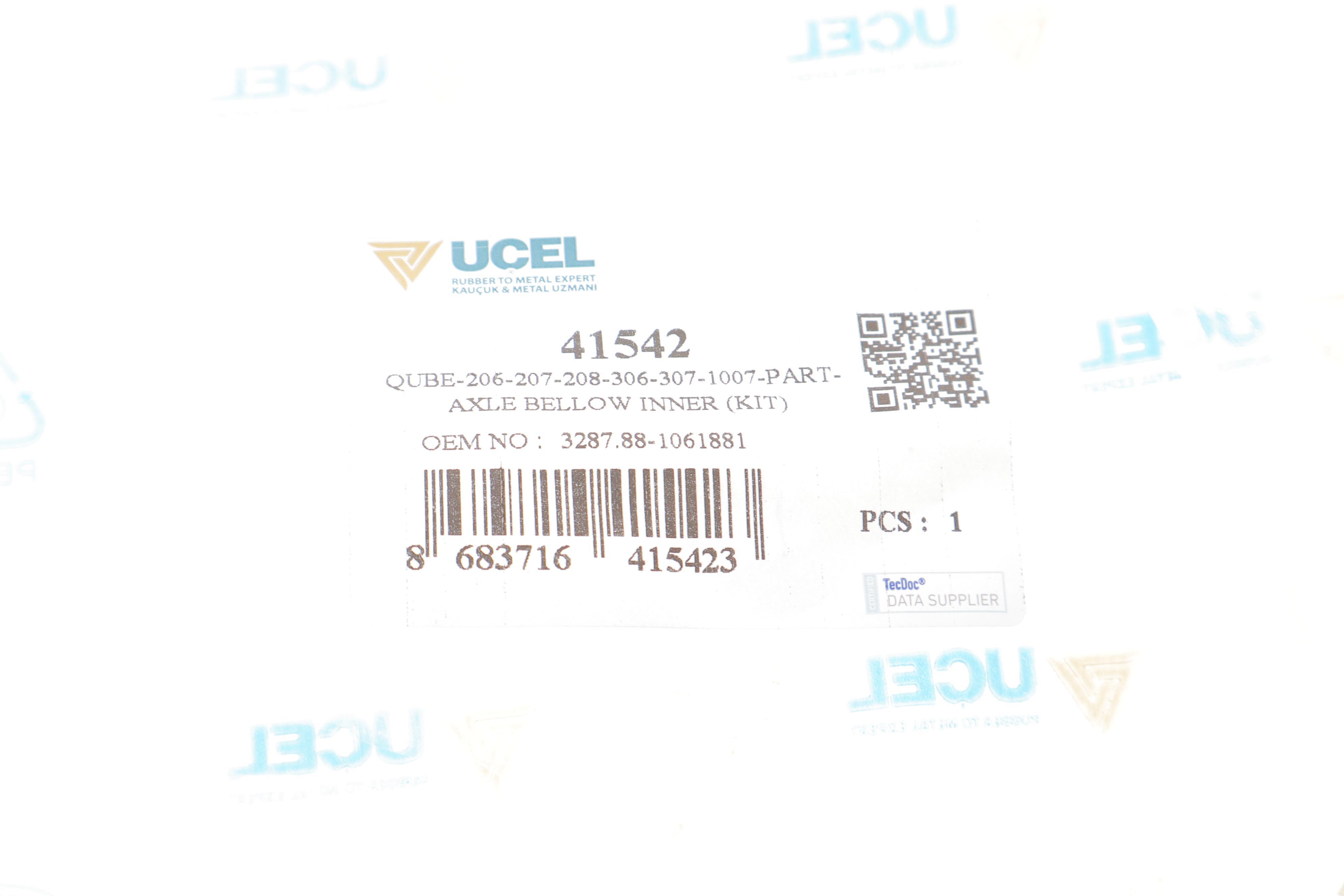 Пильник ШРКШ (внутрішній) Citroen Berlingo 96- (29x62x83) (к-кт)