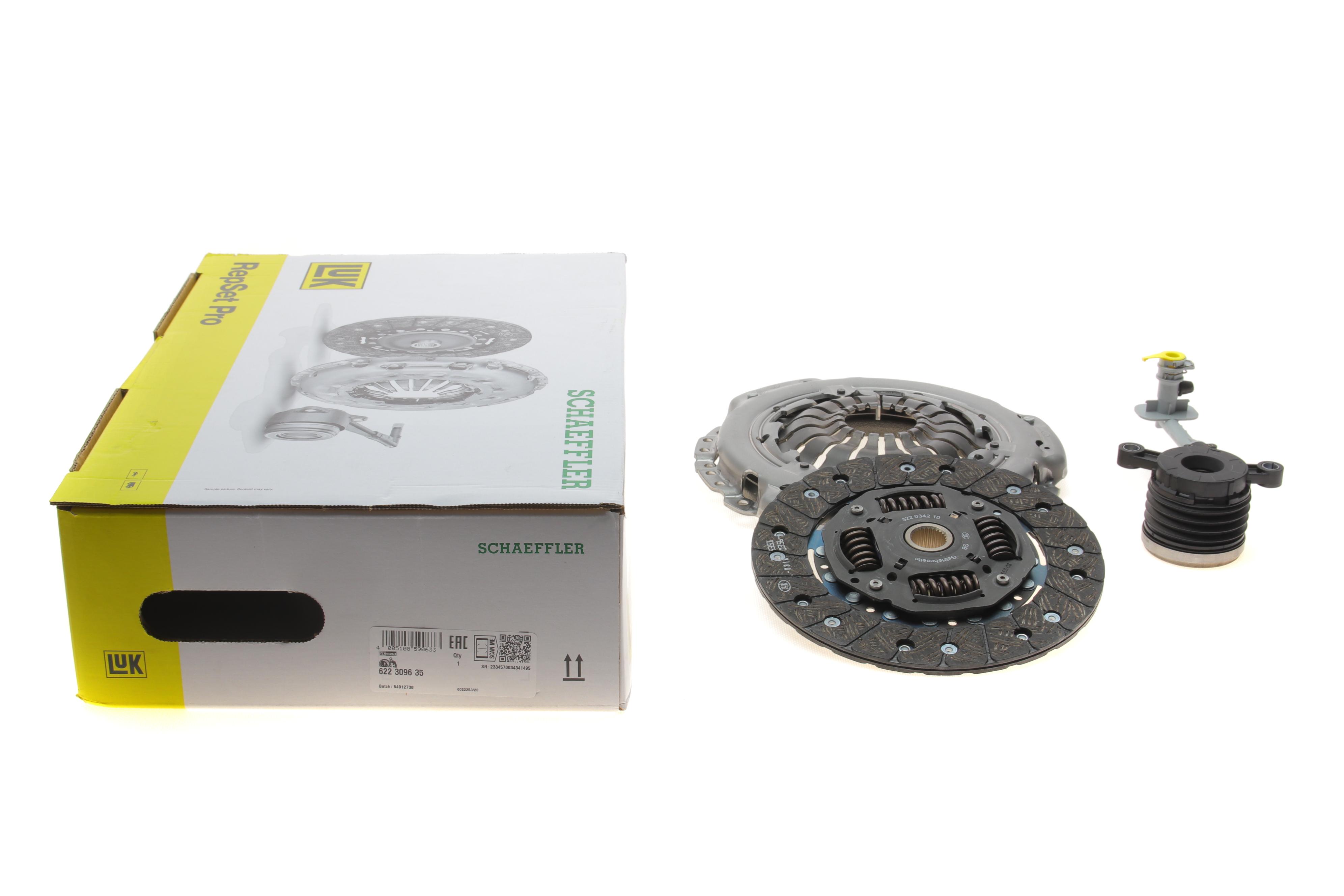 Комплект зчеплення Renault Kangoo 1.5dC, 50-66kw 08- (d=220mm), K9K