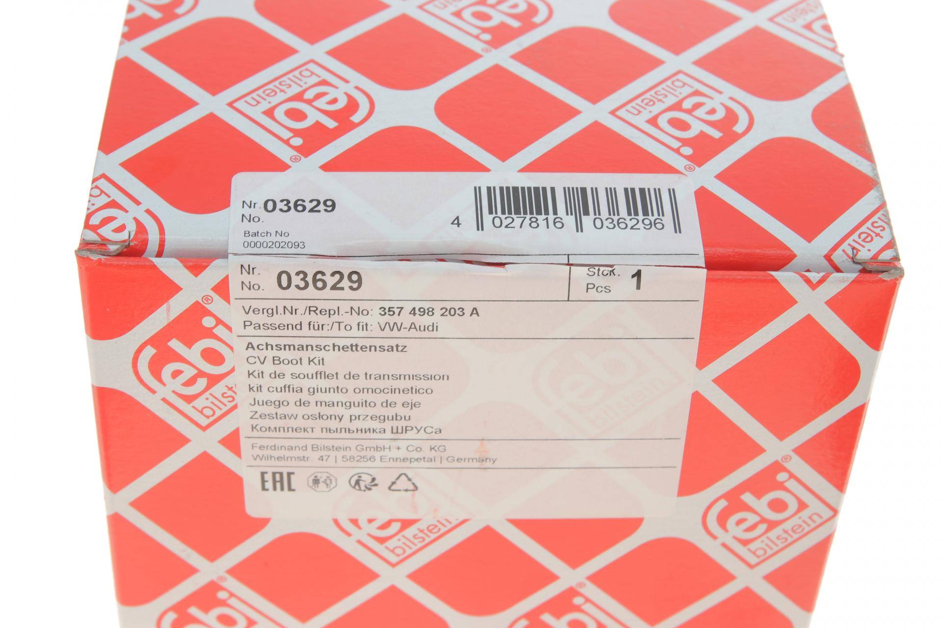 (к-кт) Пильник ШРКШ (зовнішній) Audi 80/VW Passat B3/B4 86-05 (22x83x96)