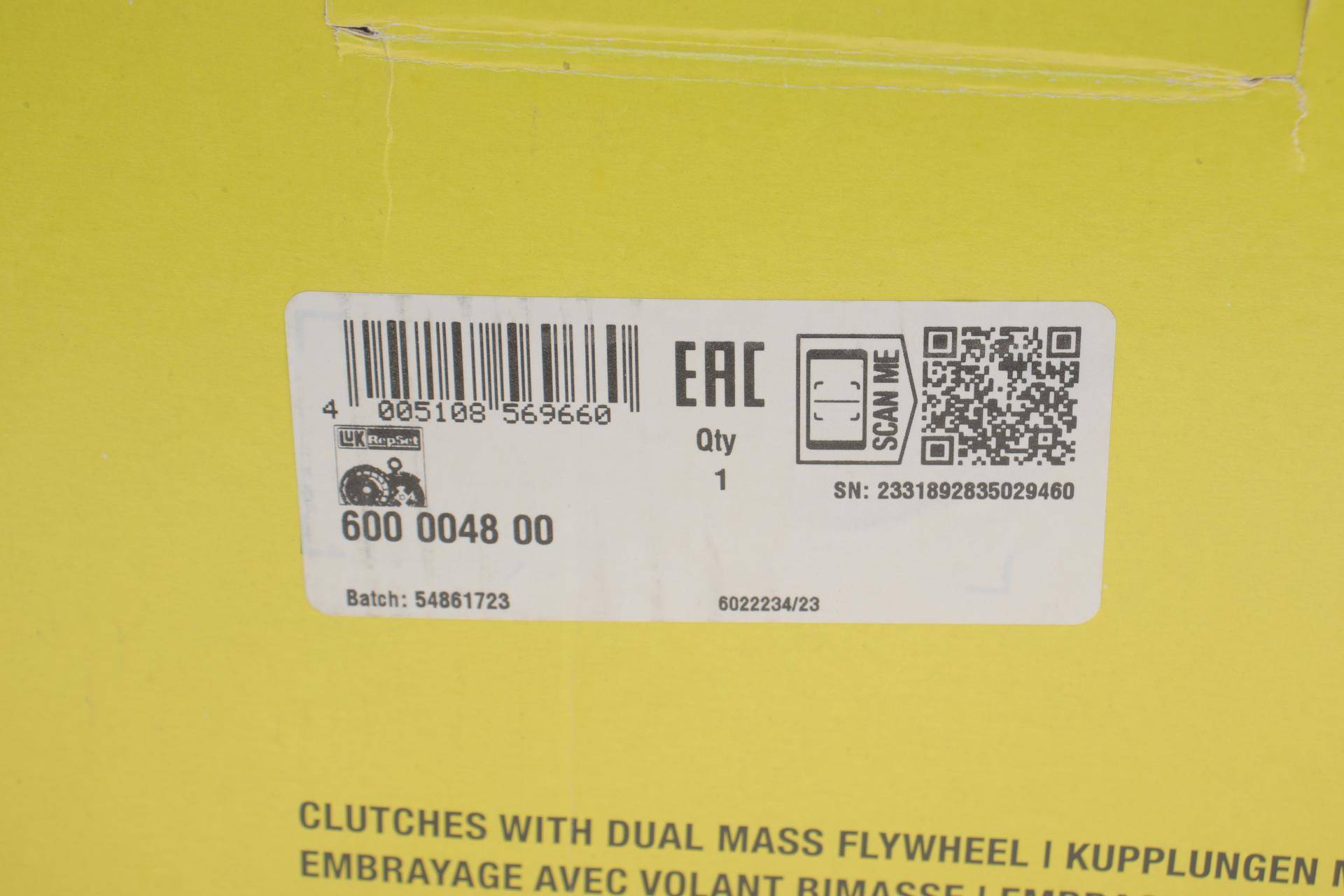 Демпфер + комплект зчеплення Citroen Jumpy/Peugeot Expert 2.0 HDI 00-06