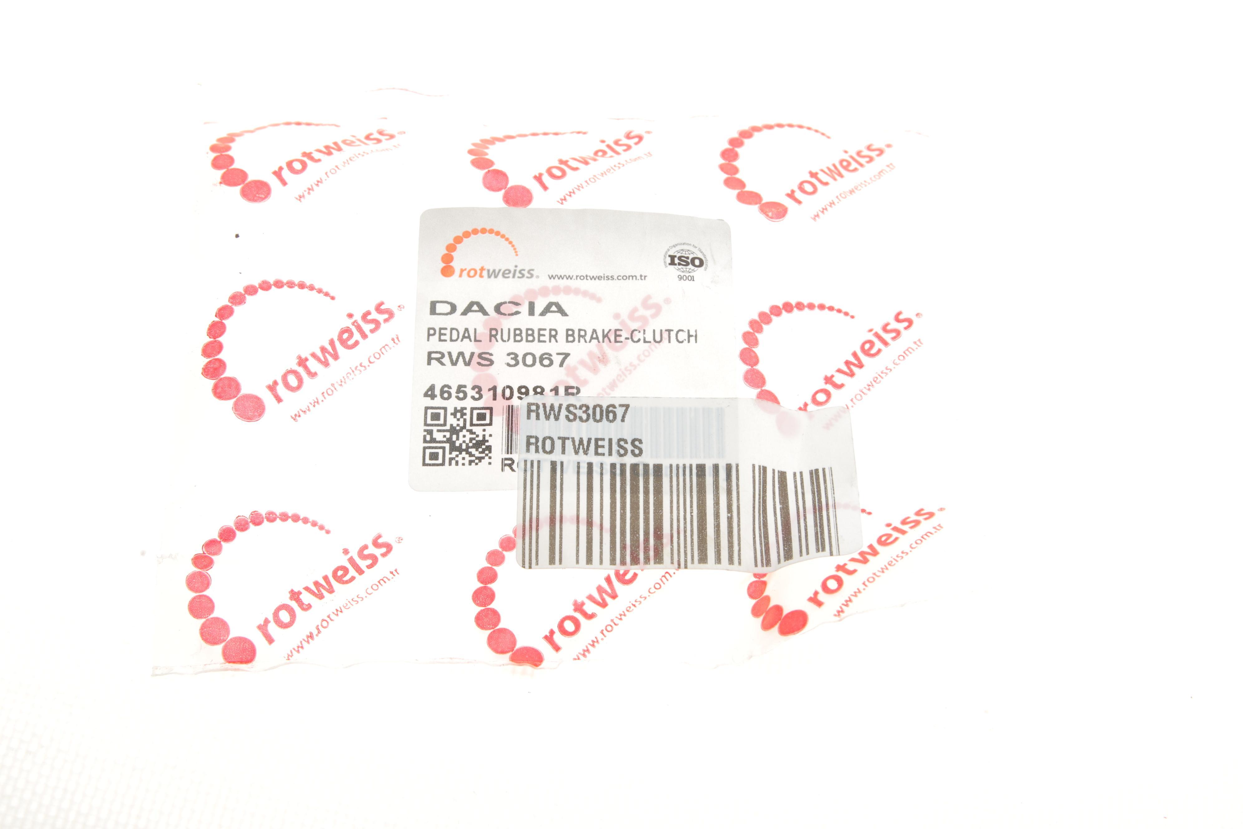 Накладка педалі гальма/зчеплення Dacia Dokker 12-