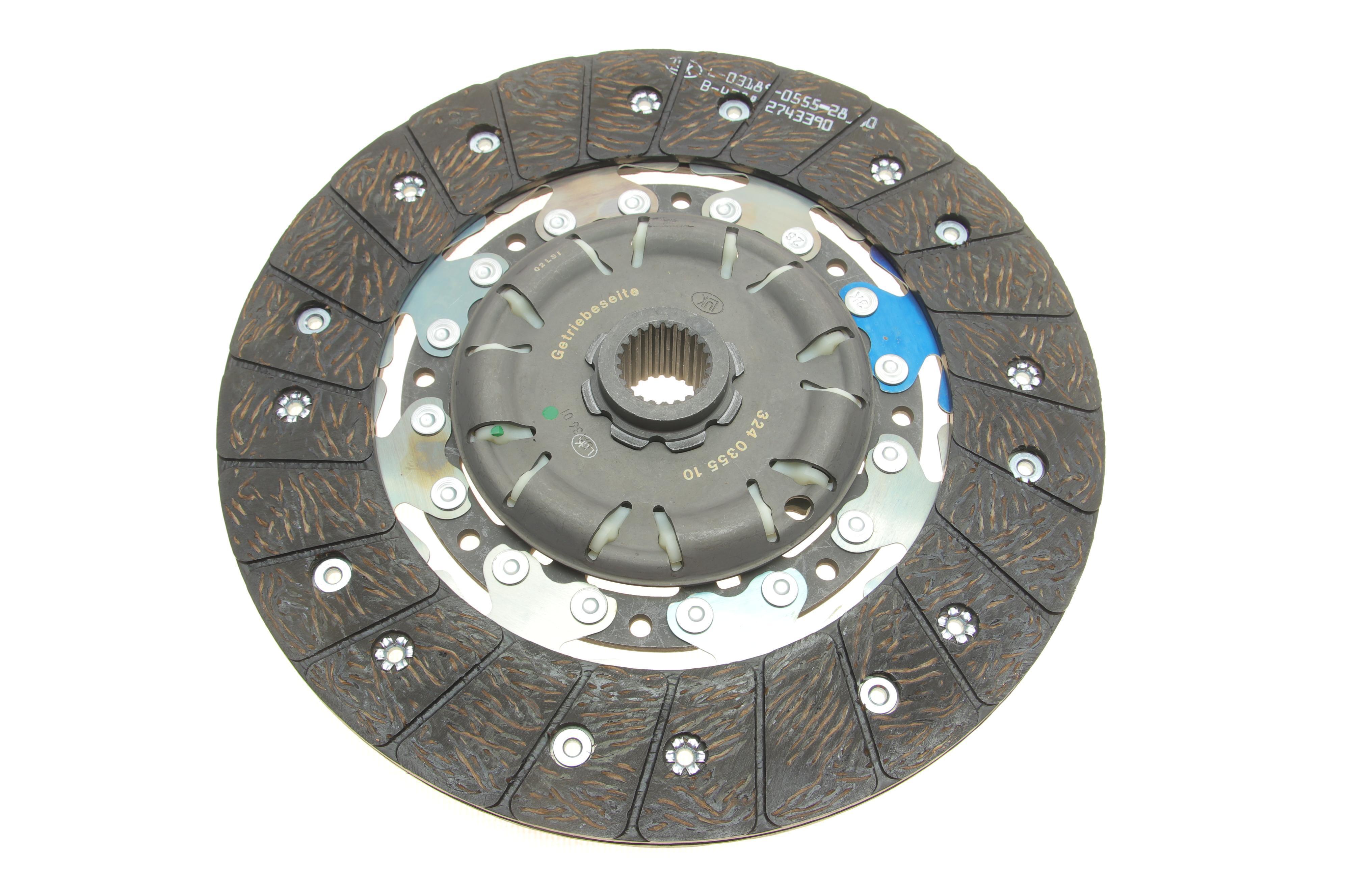 Комплект зчеплення VW Caddy III/IV 2.0TDI 10- для маховика LuK, d=240mm